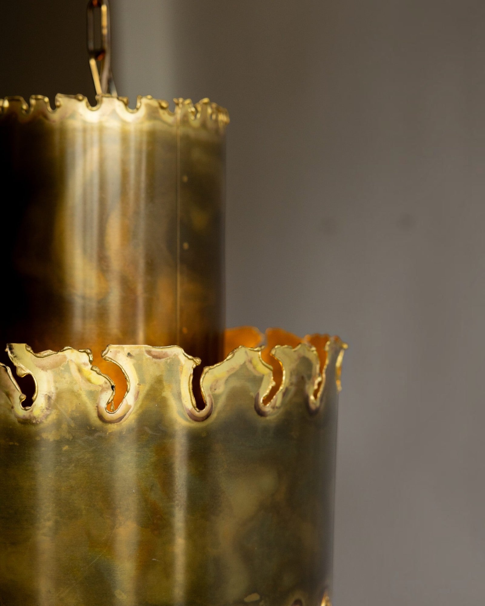 Mid-Century Modern Brutalist Pendant Light by Svend Aage Holm Sørensen