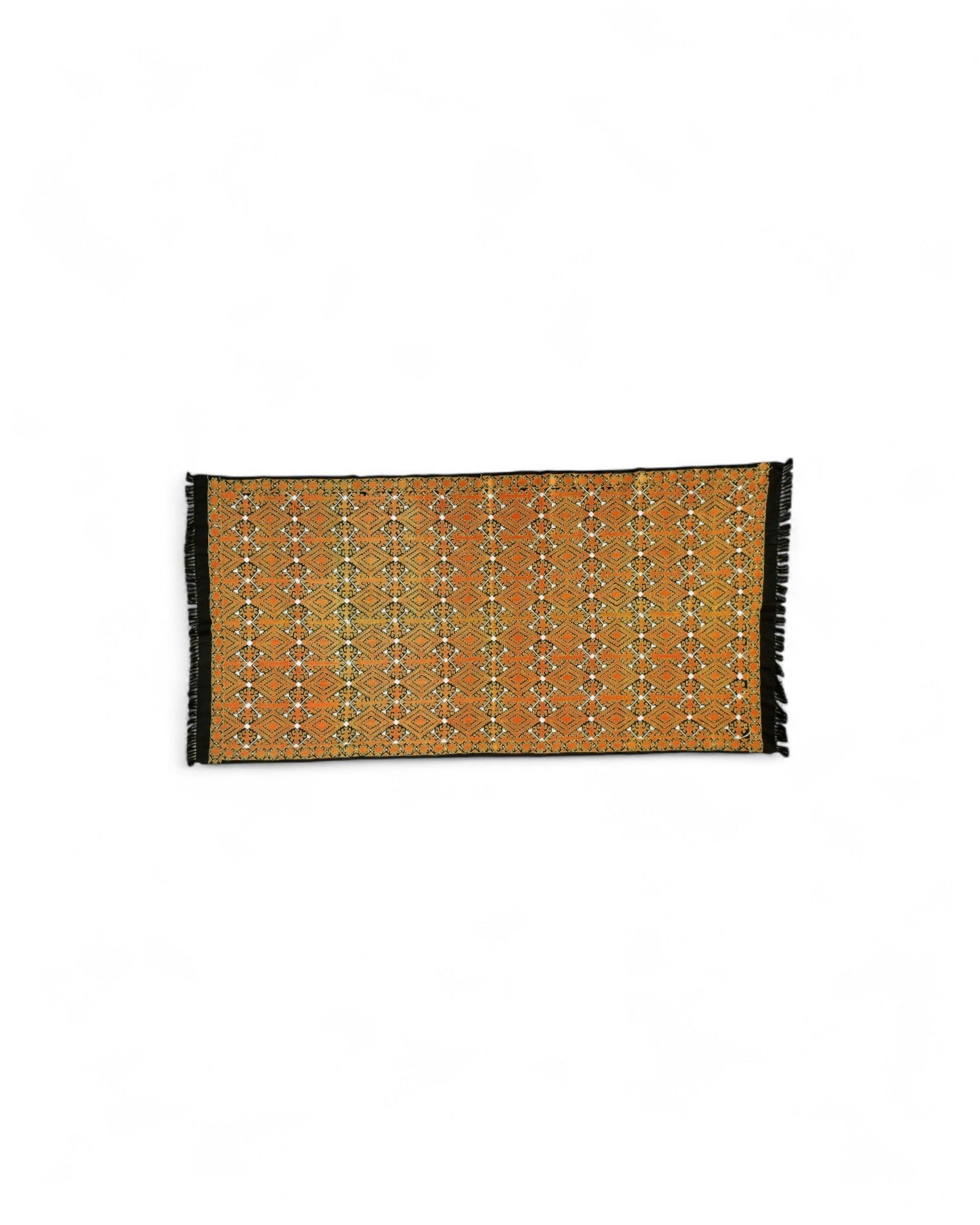 Hand - Embroidered Swati Silk - on - Wool Shawl - Surround Living - 5