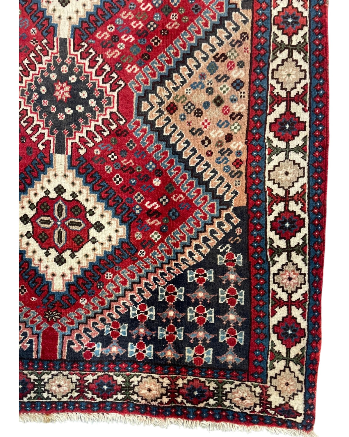 Vintage Persian Tribal Rug – Yalameh Design | 145 x 110cm