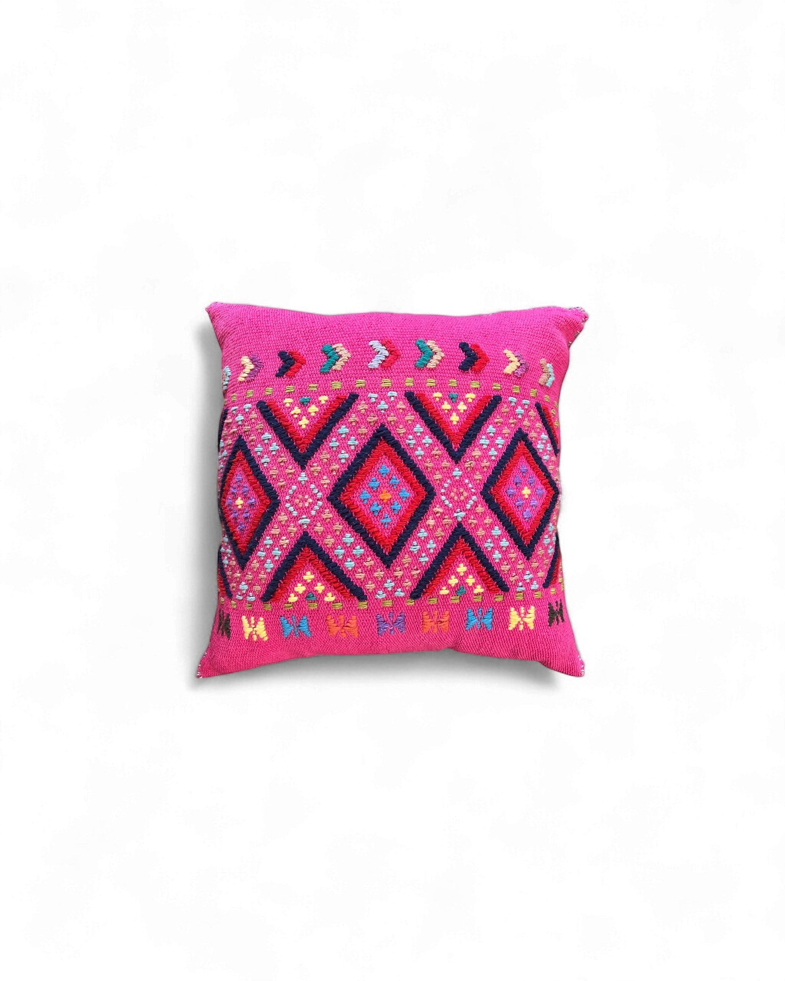 Vibrant Hilltribe Diamond Cushions - Set of 3