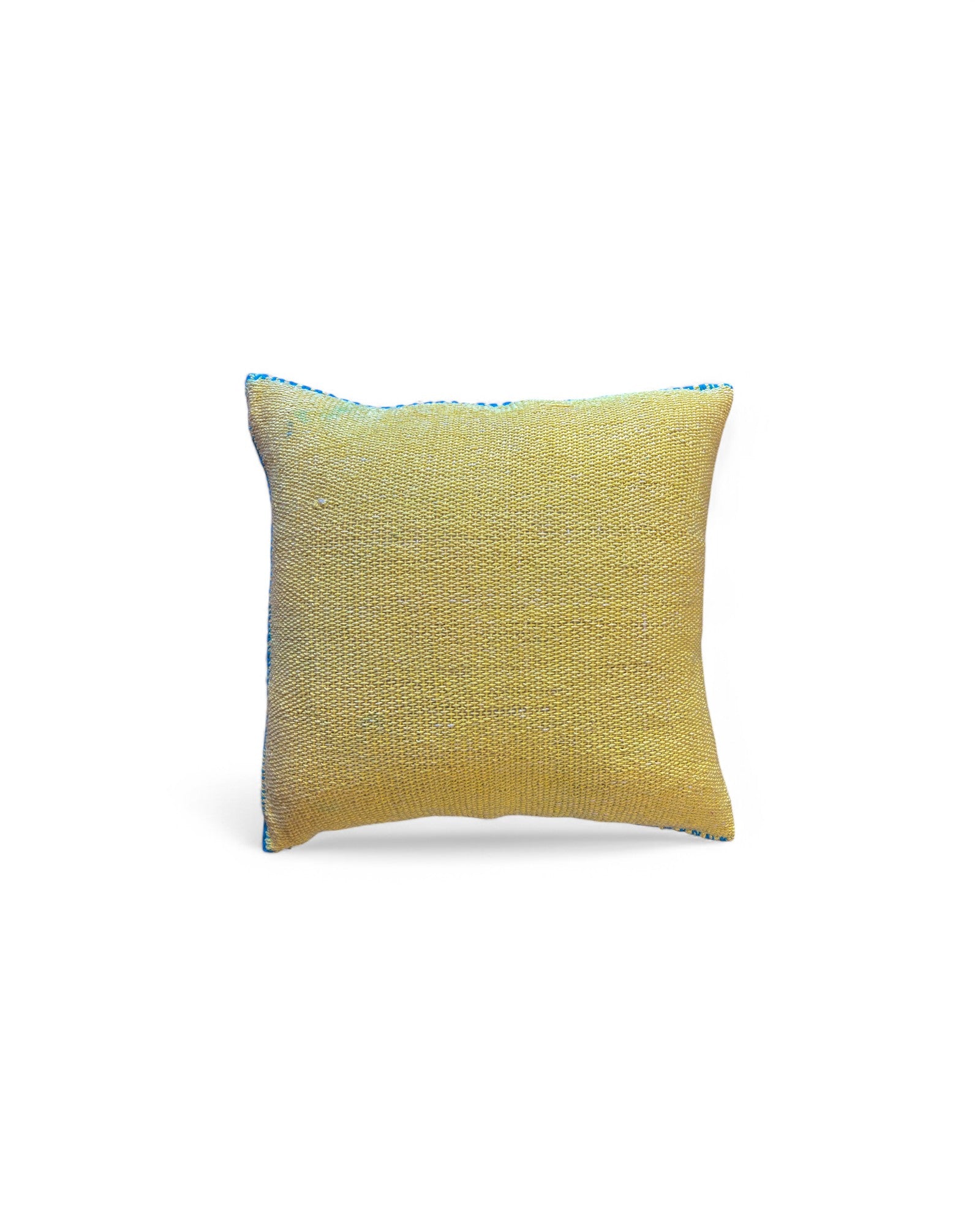 Handwoven Waist Loom Doi Tao Pillow - Yellow