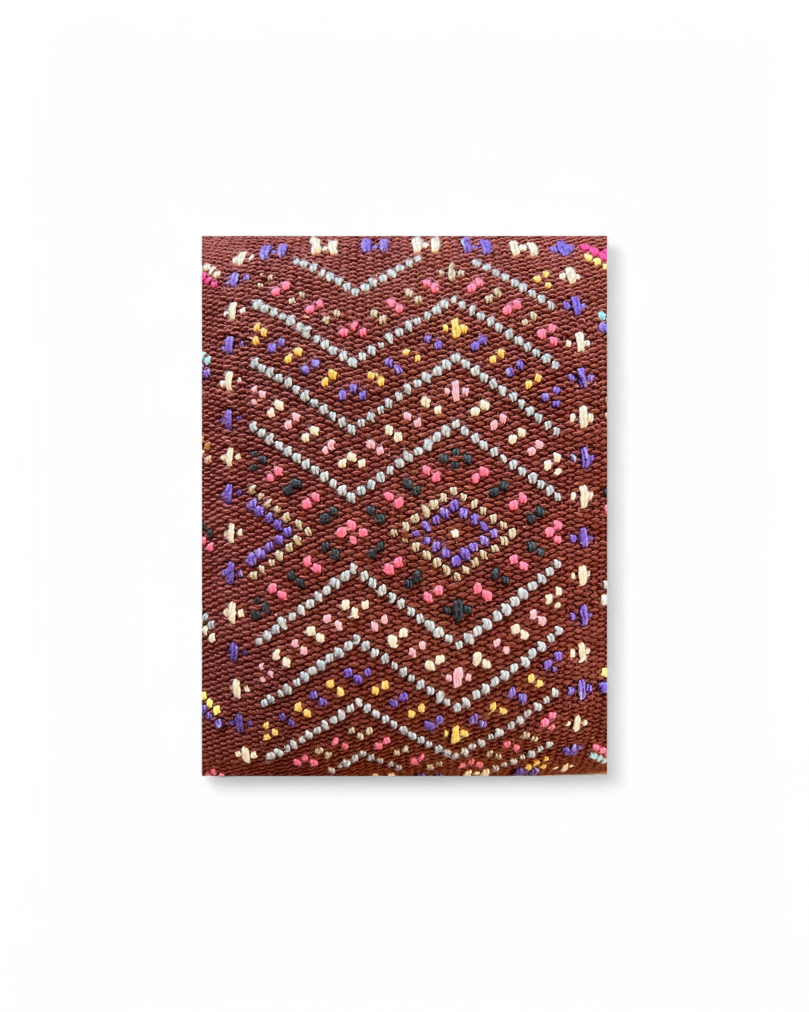 Handwoven Waist Loom Doi Tao Pillow - Brown