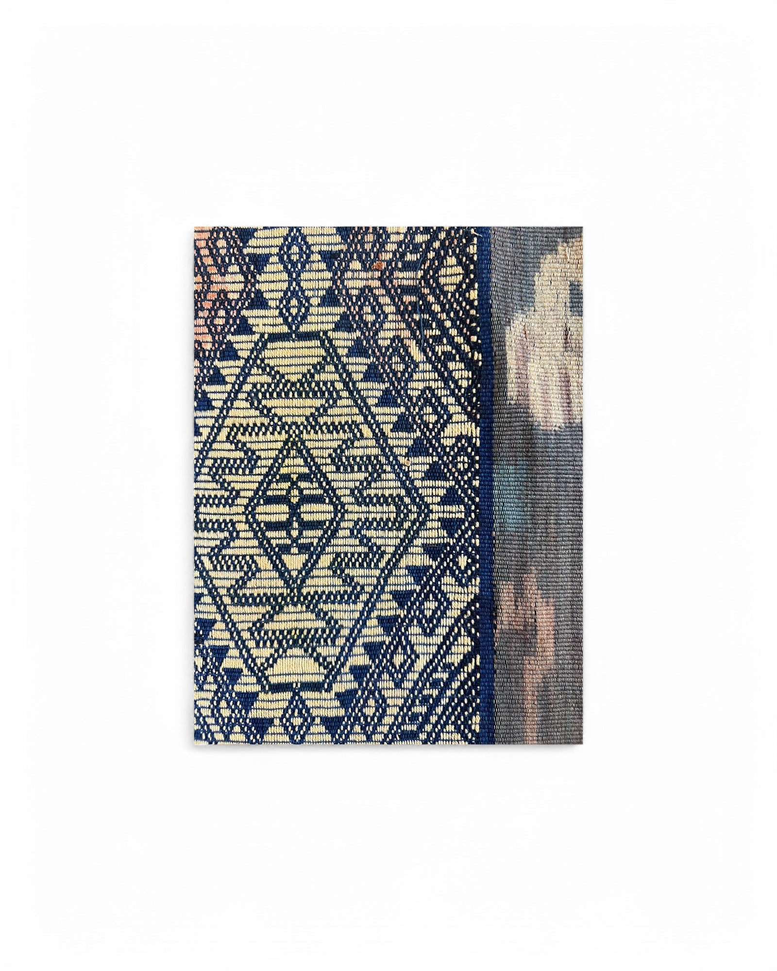 Mythical Creature Beaded Ikat & Borracay Textile Wall Hanging / Table Runner