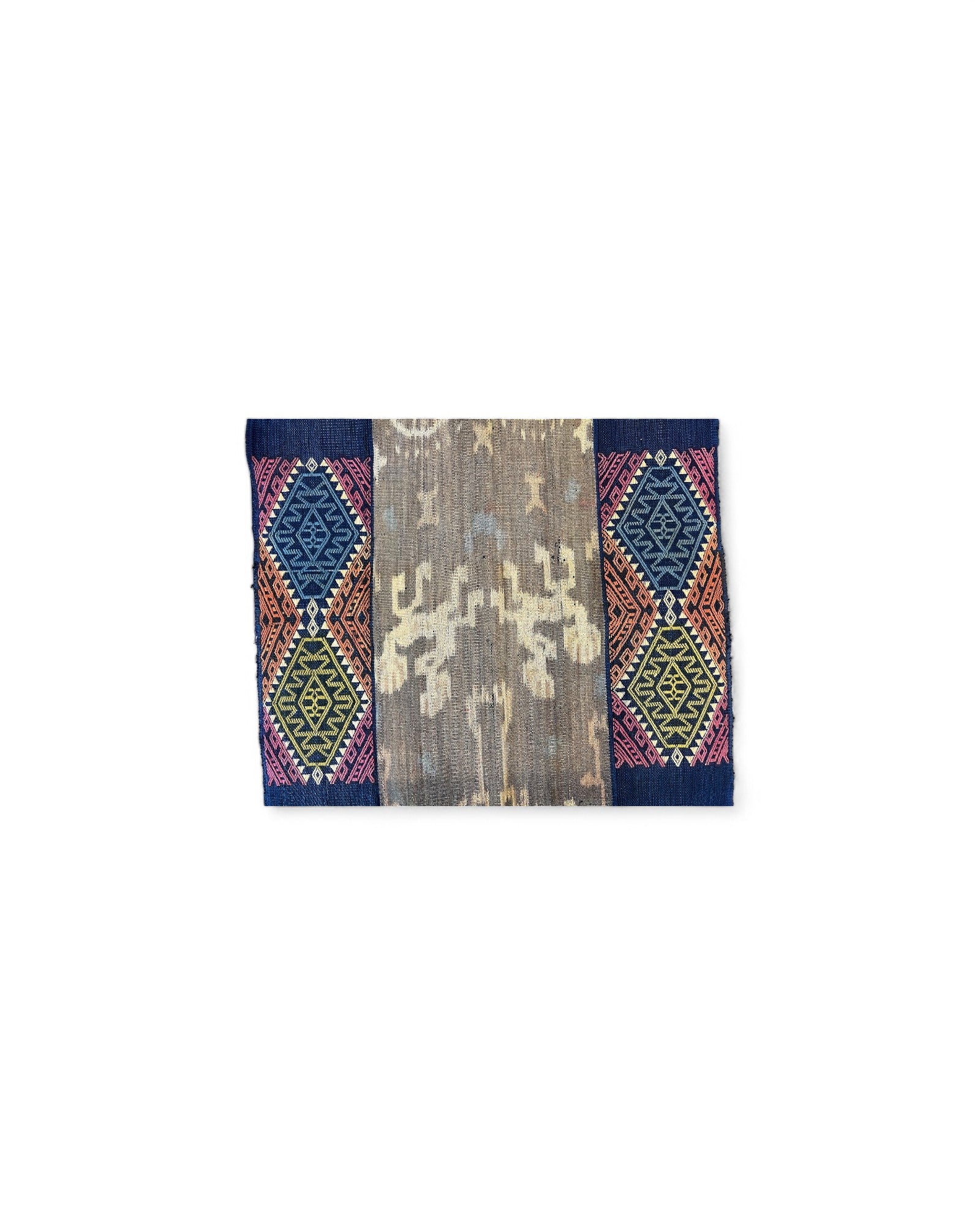 Mythical Creature Beaded Ikat & Borracay Textile Wall Hanging / Table Runner