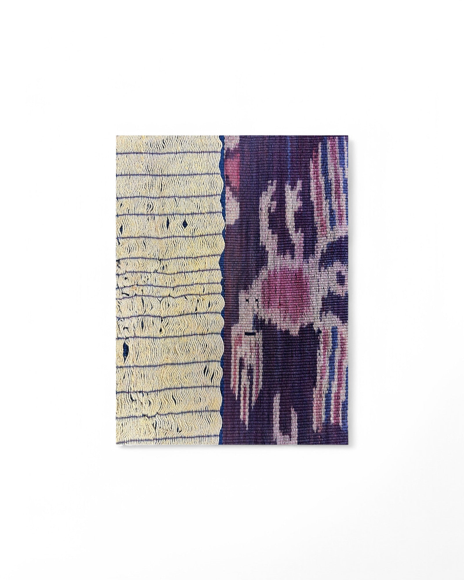 Mythical Bird Beaded Ikat & Borracay Textile Wall Hanging / Table Runner