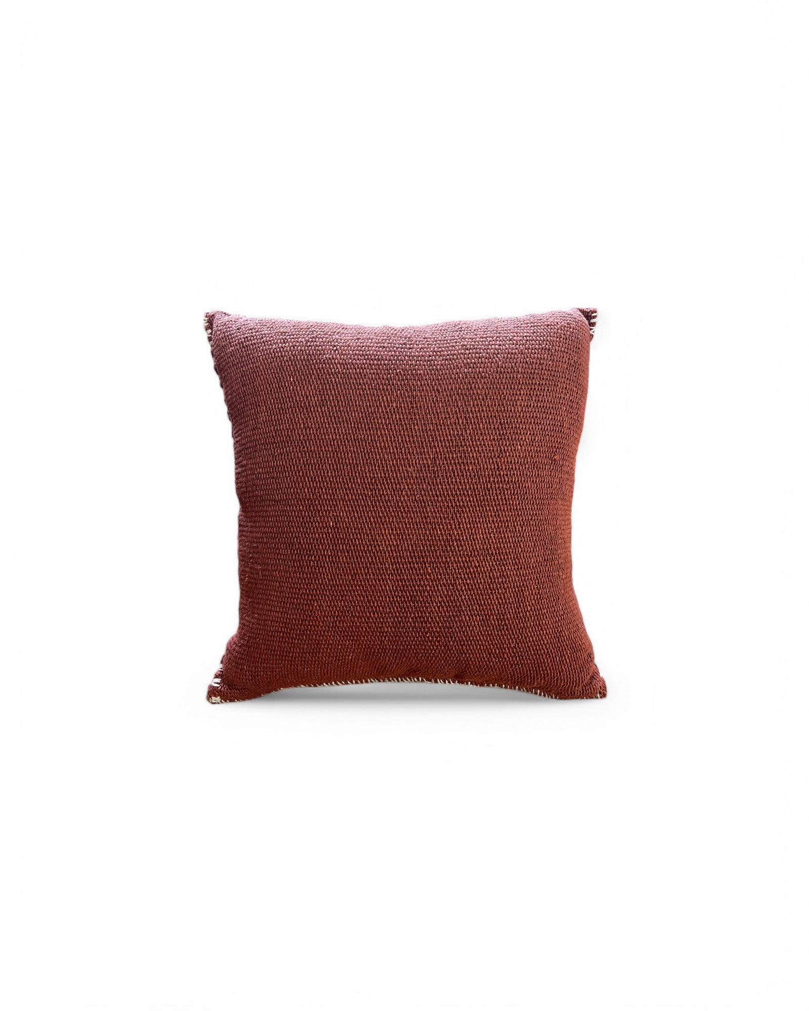 Handwoven Waist Loom Doi Tao Pillow - Brown