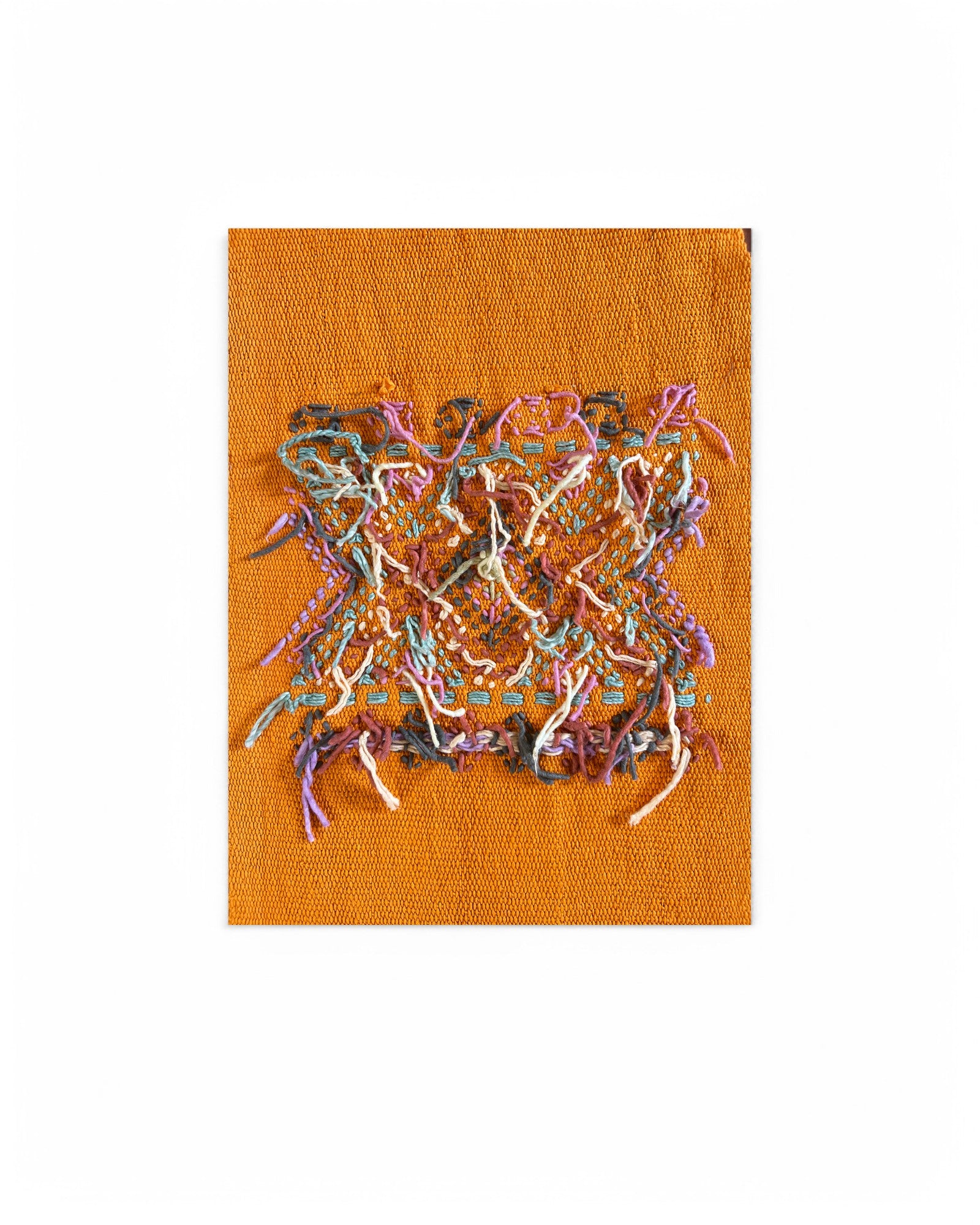 Waist Loom Orange Decorative Tapestry - Orange