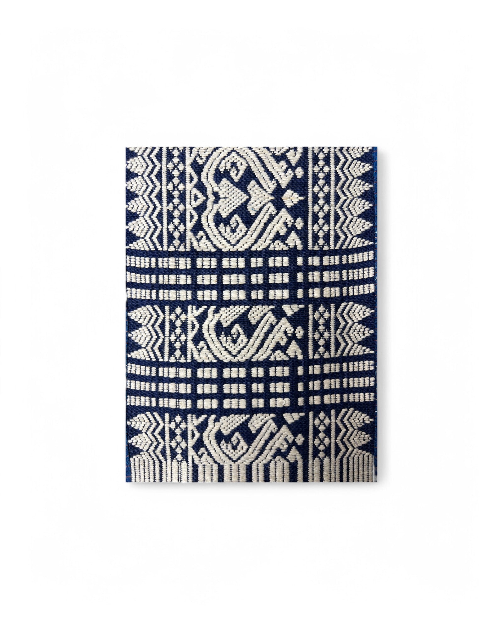 Teen Jok Sarong Blue Tapestry Traditional Weave - Royal Blue Lining