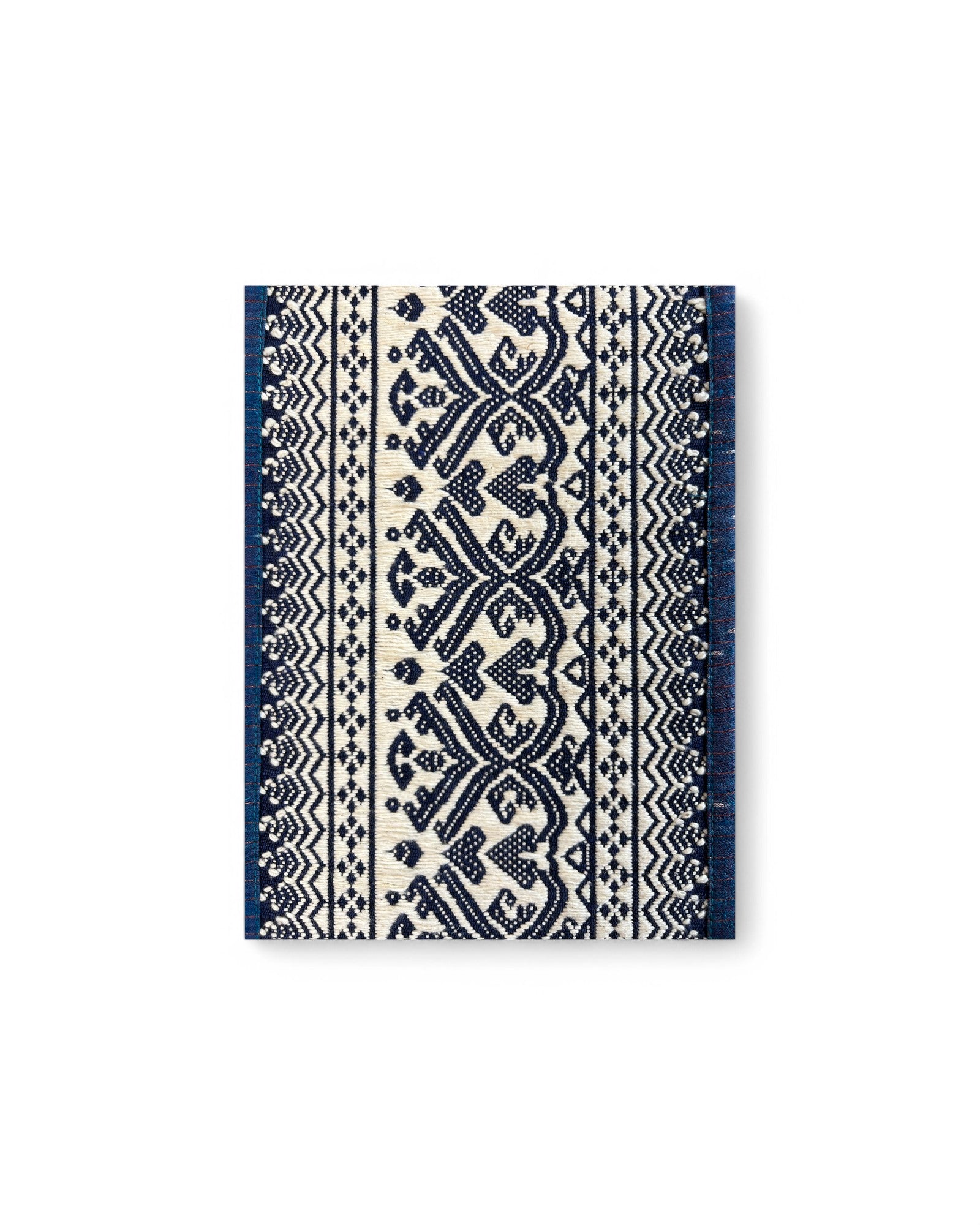 Teen Jok Sarong Blue Tapestry Traditional Weave - Royal Blue Lining