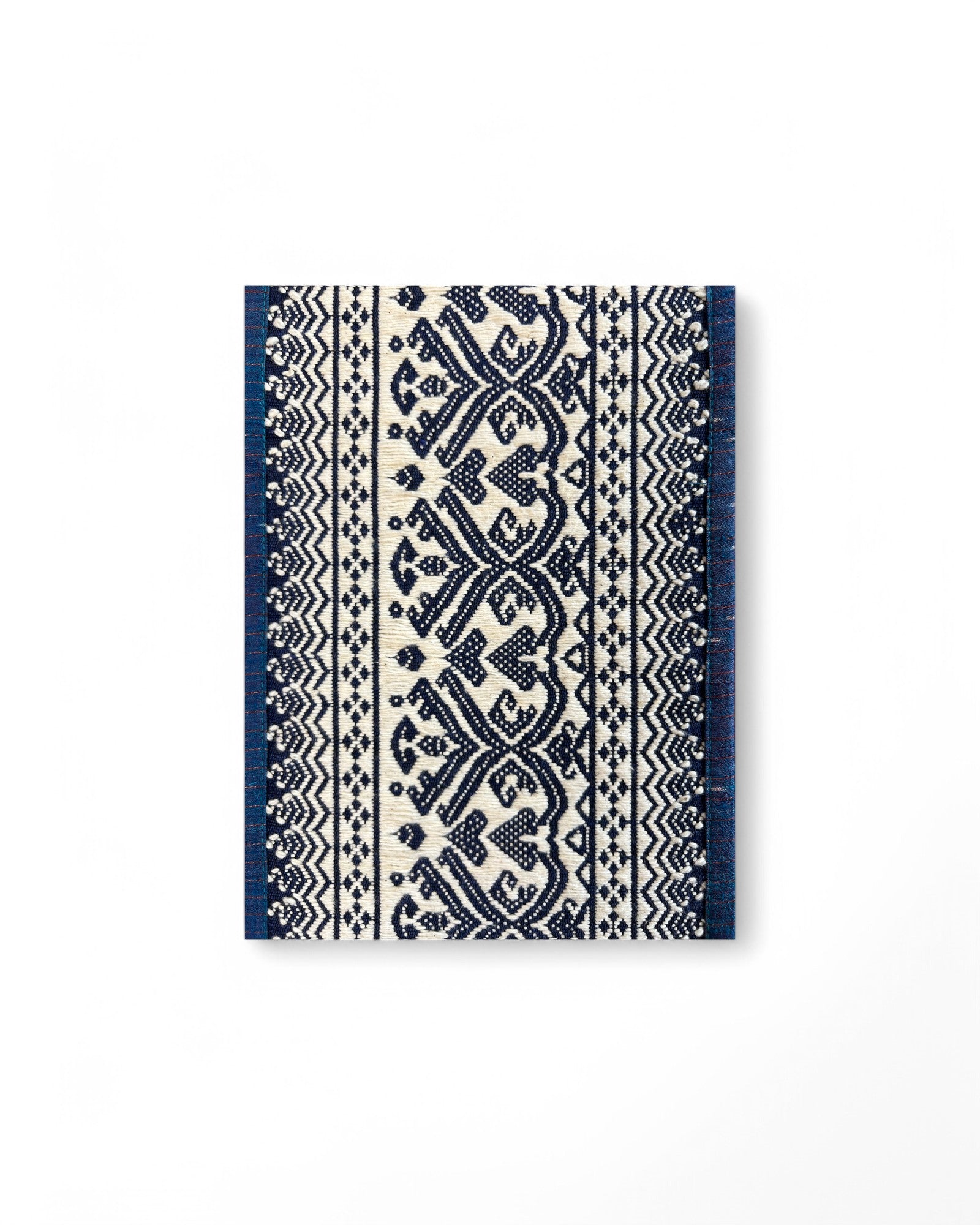 Teen Jok Sarong Blue Tapestry Traditional Weave - Royal Blue Lining