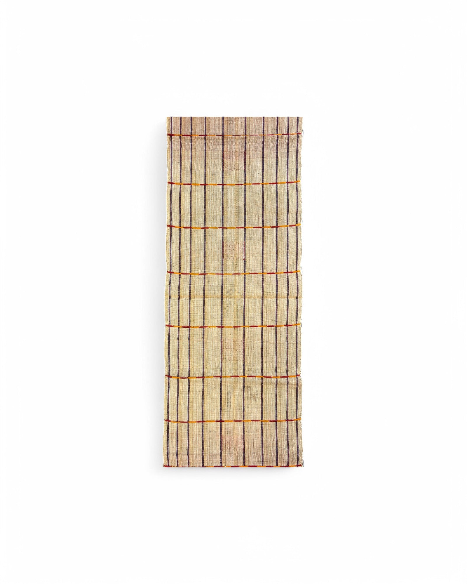 Tan Table cloth tapestry with Indiginous weave - Tan