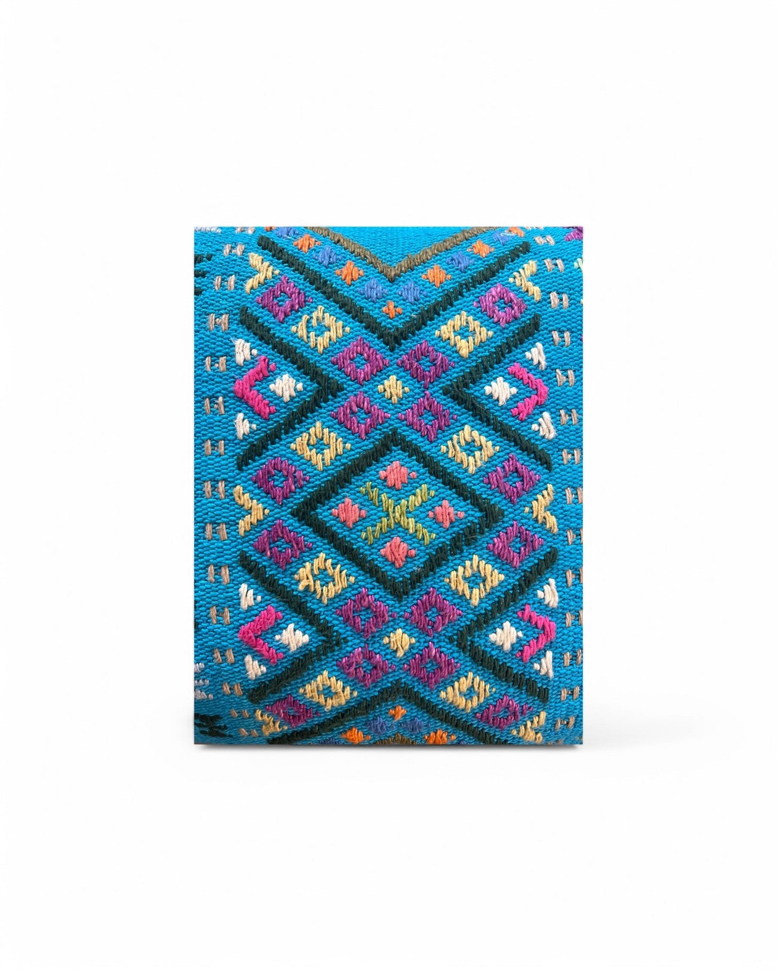 Handwoven Waist Loom Doi Tao Pillow - Sold with only inner lining (Blue) - Surround Living - 2