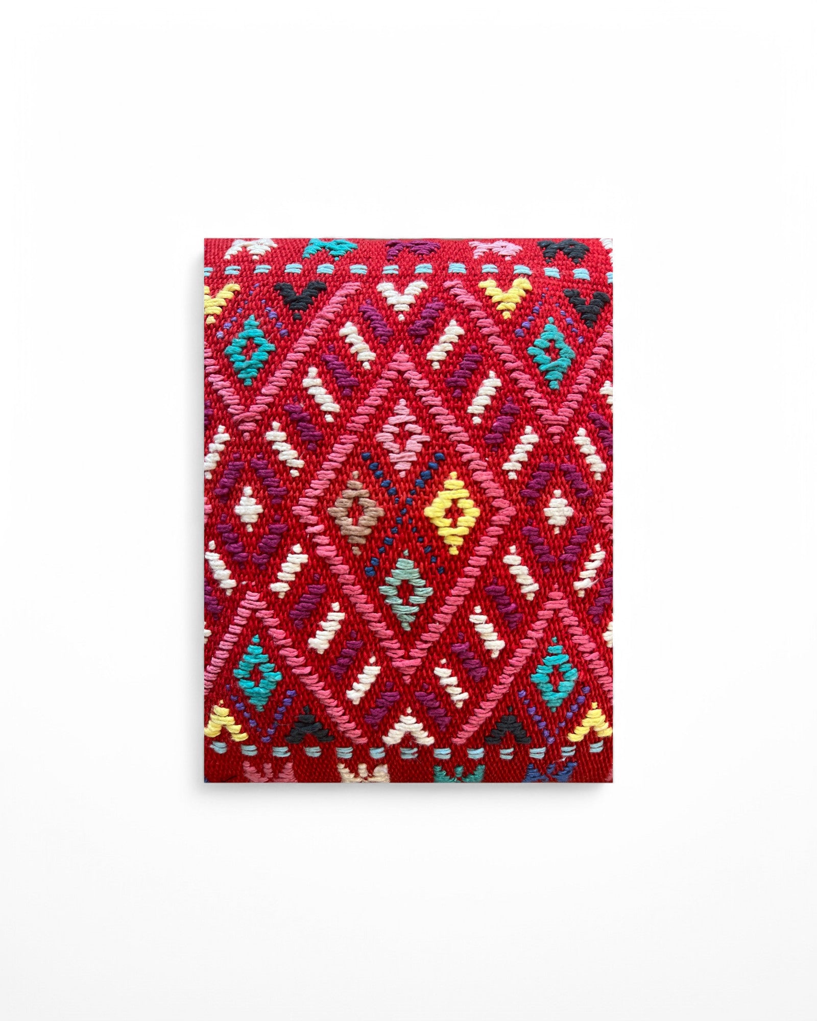 Handwoven Waist Loom Doi Tao Pillow - Red
