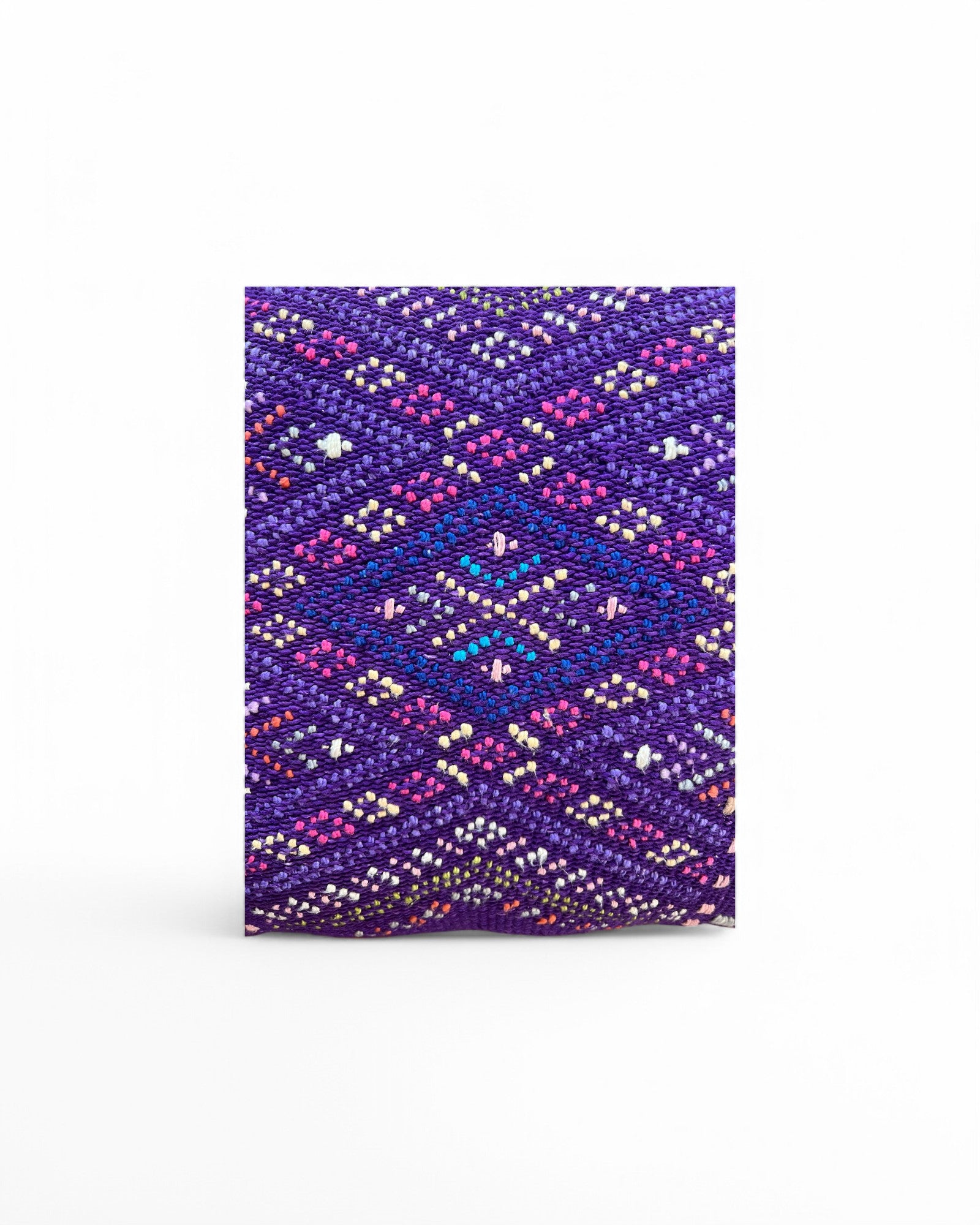Handwoven Waist Loom Doi Tao Pillow - Sold with only inner lining (Deep Purple)