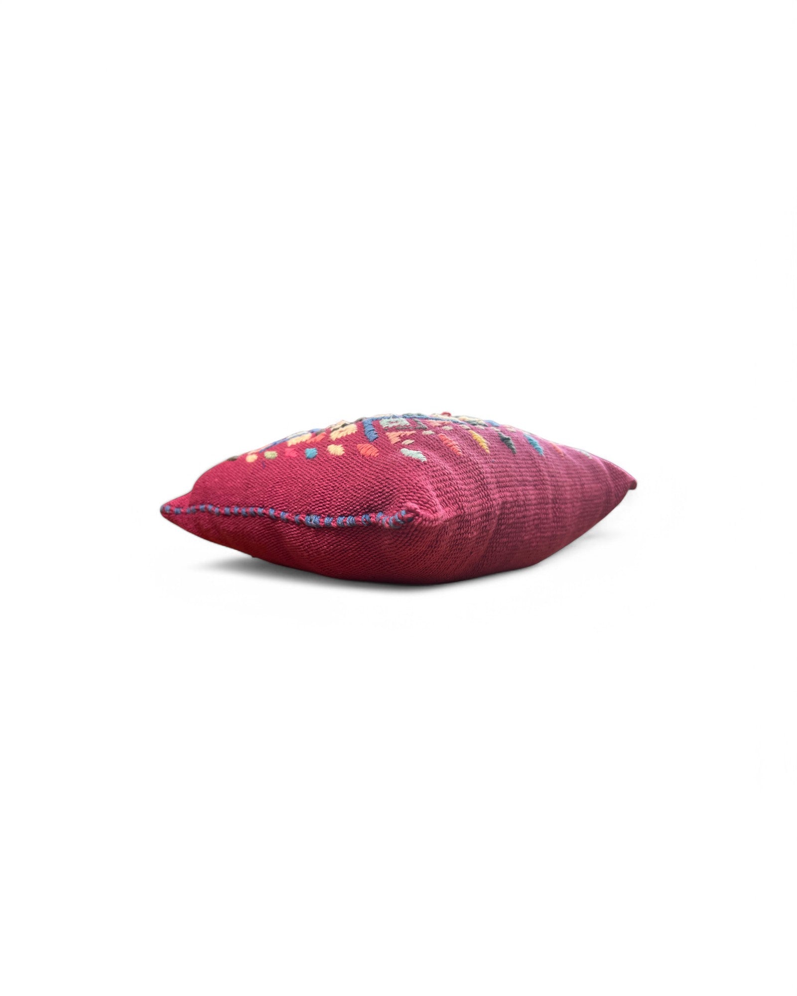 Handwoven Waist Loom Doi Tao Pillow - Mangosteen