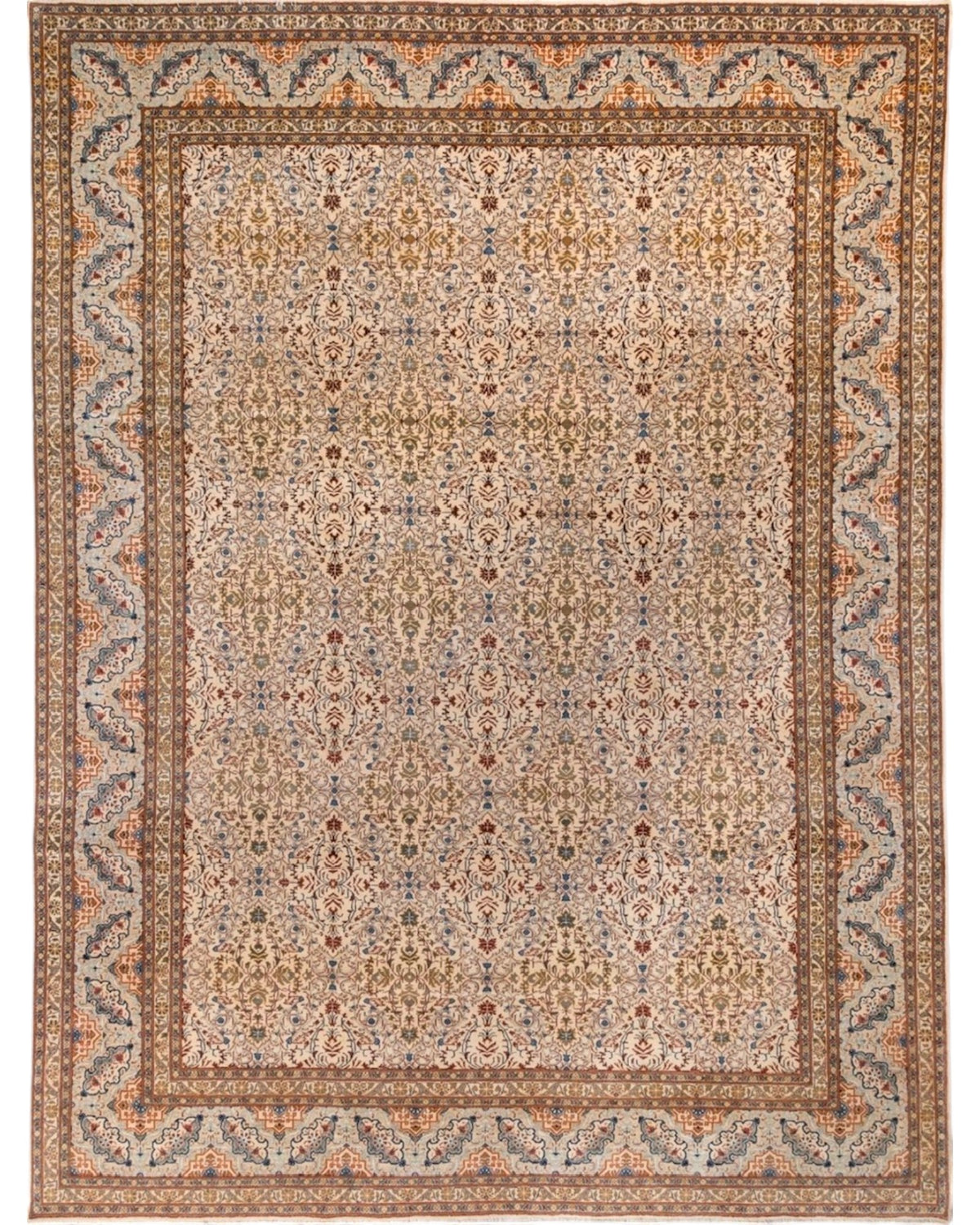 Vintage Persian Carpet – Ivory All-Over Floral | 420 x 300 cm - Surround Living - 2