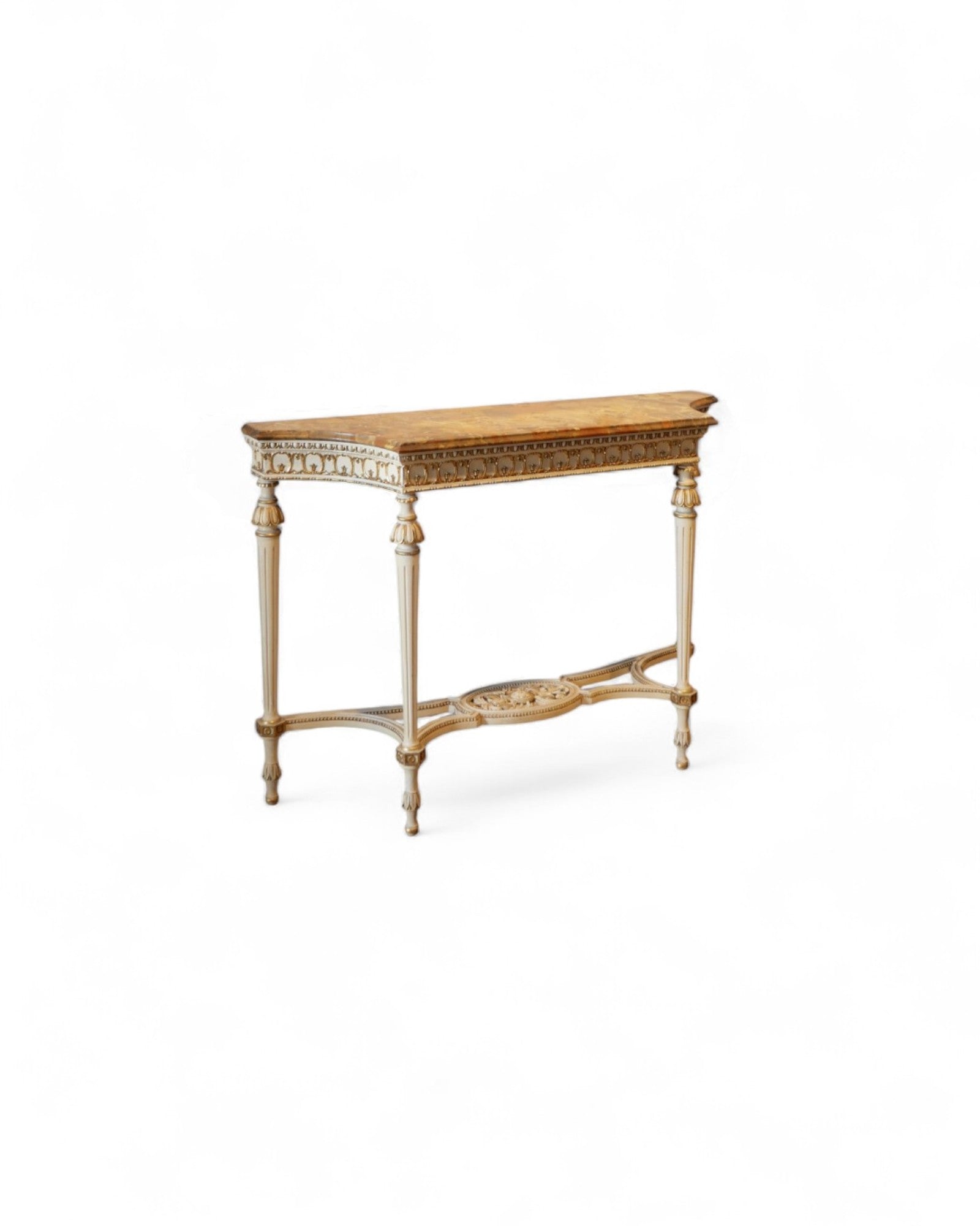 Louis XVI-Style Painted and Giltwood Console – Italian