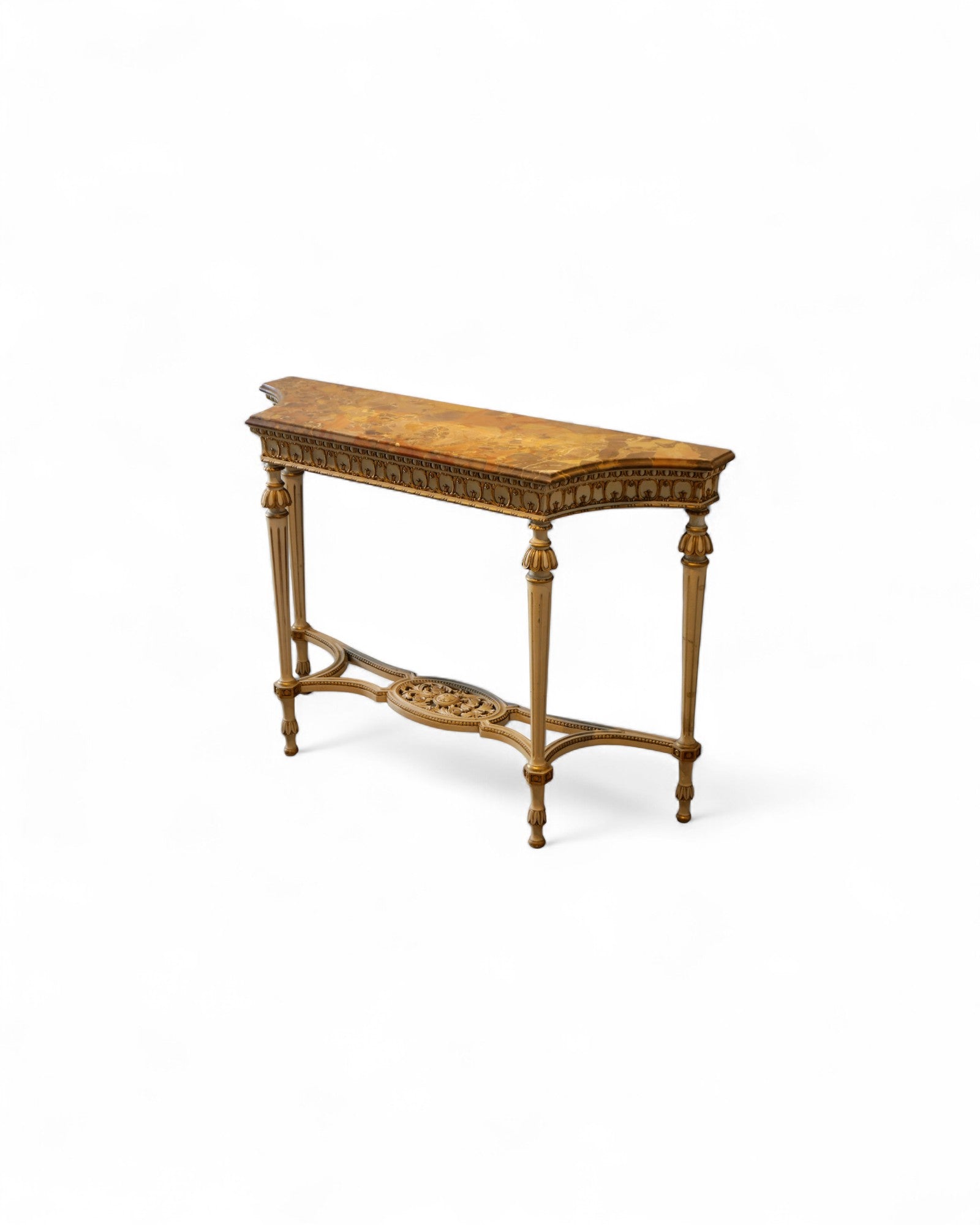 Louis XVI-Style Painted and Giltwood Console – Italian