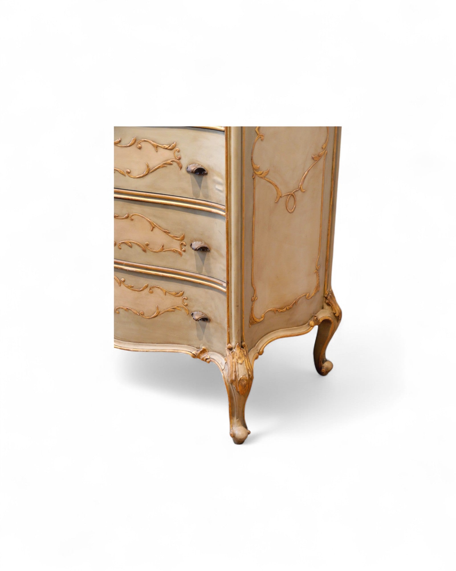 Rare Venetian Lacquered & Parcel-Gilt Secretaire