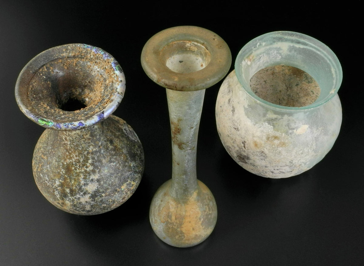 Collection of Roman Glass Flasks - Surround Living - 9