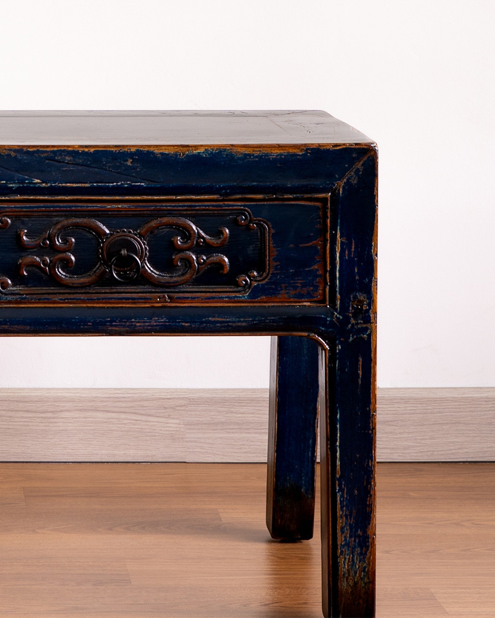 Chinese Antique Two Drawers Low Table