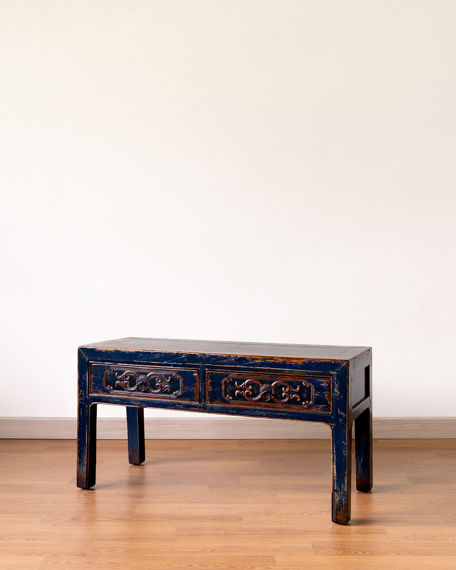 Chinese Antique Two Drawers Low Table
