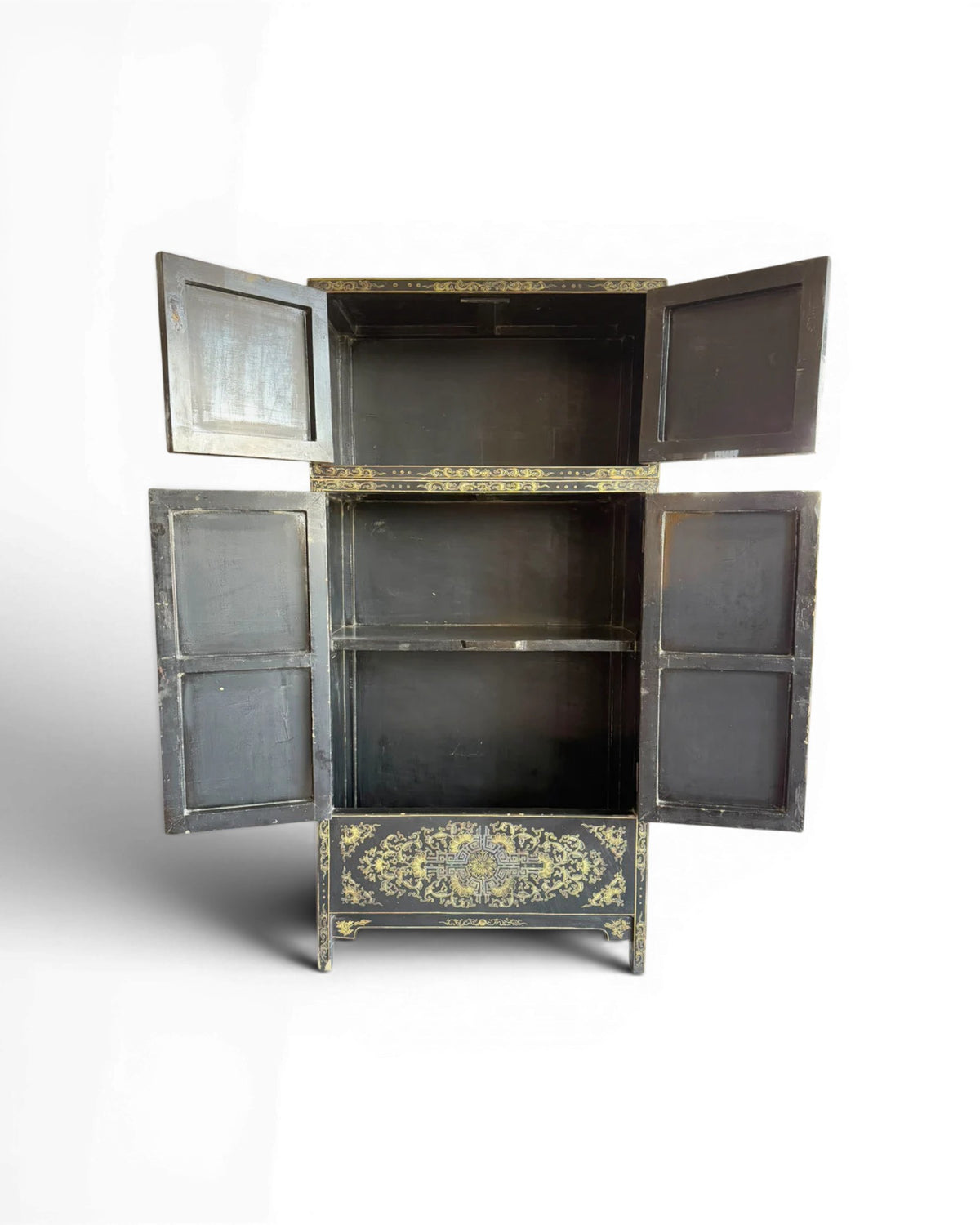 Antique Chinese Lacquered Storage Cabinet - Surround Living - 7
