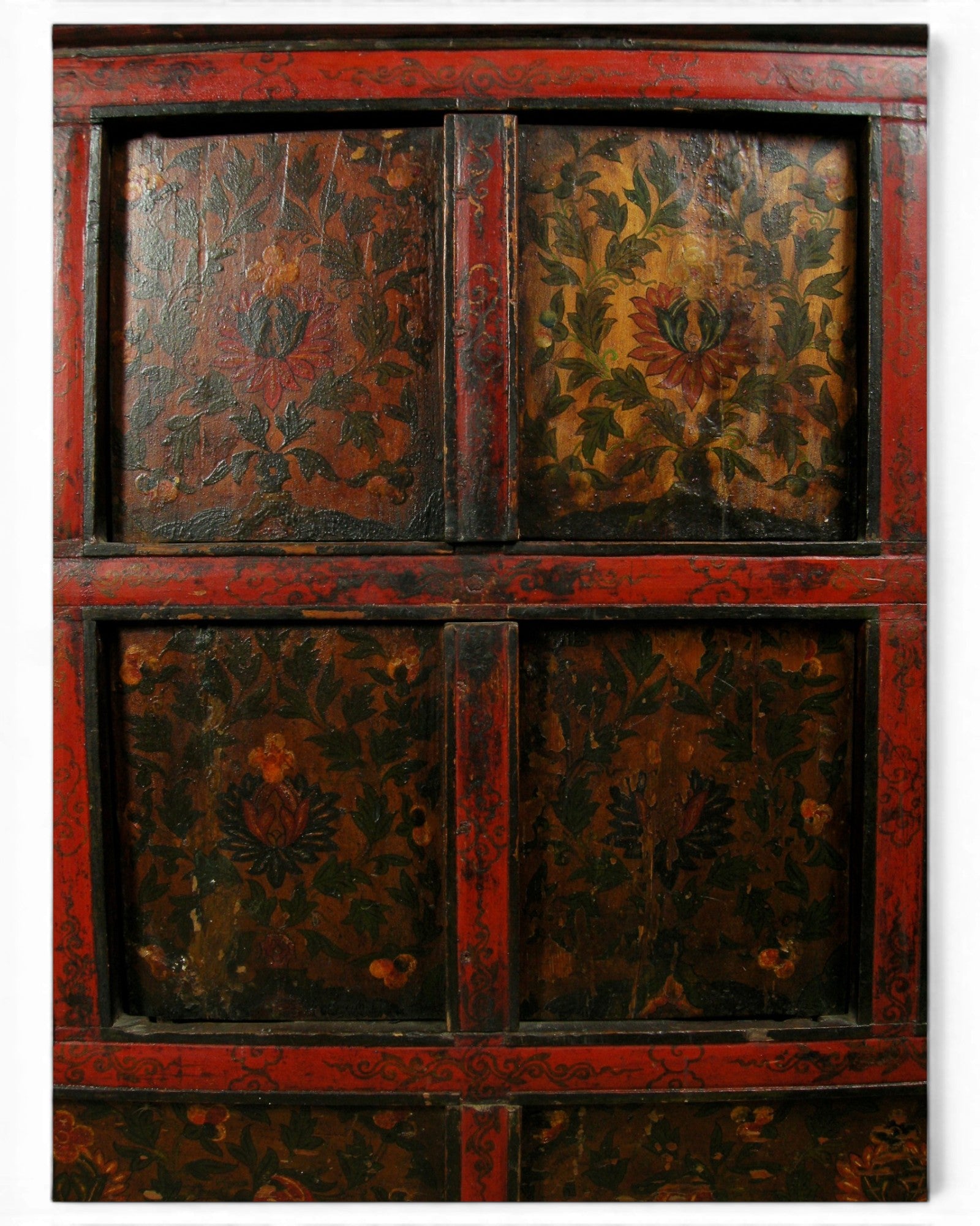 Antique Tibetan Painted Cupboard - Surround Living - 5