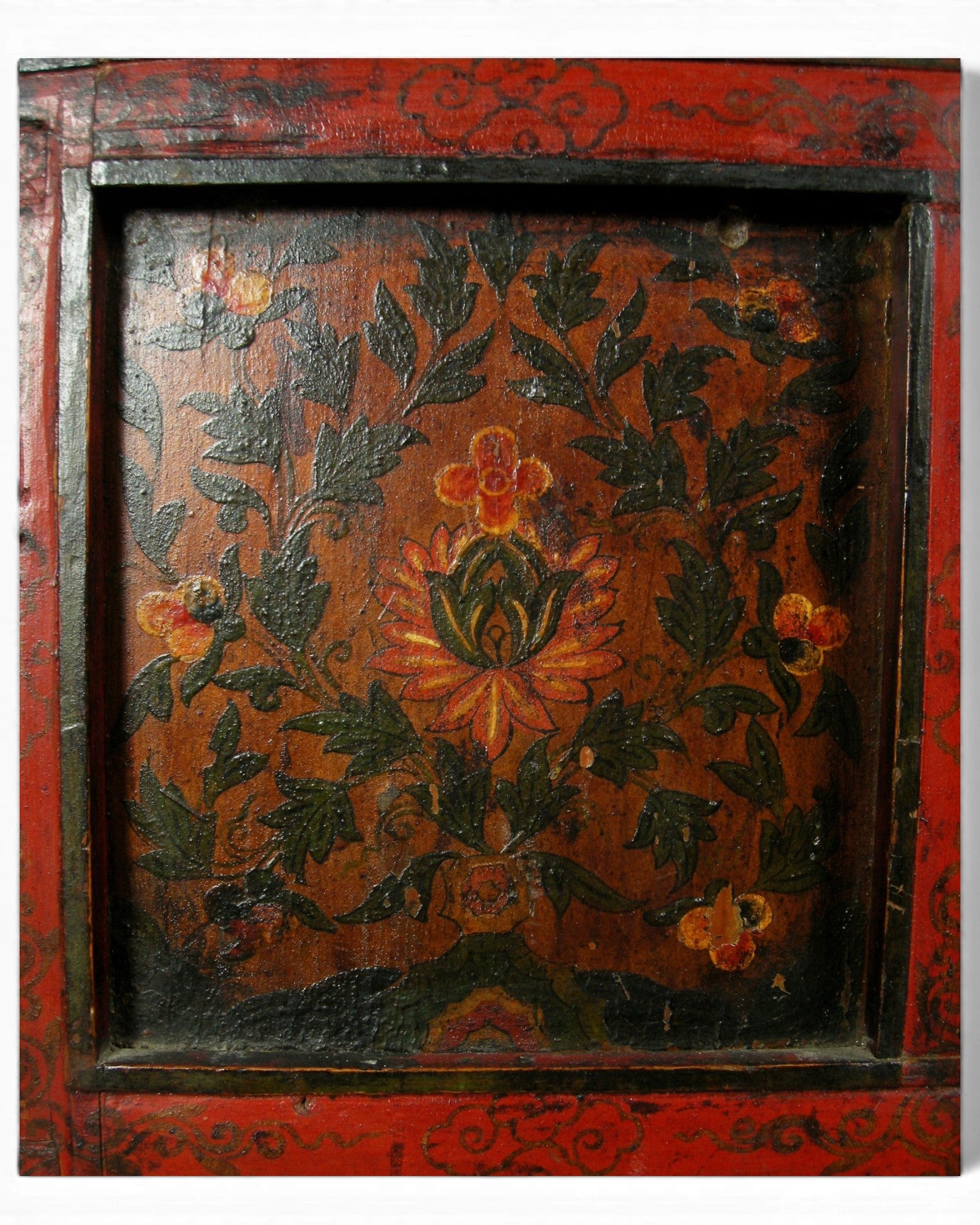 Antique Tibetan Painted Cupboard - Surround Living - 7