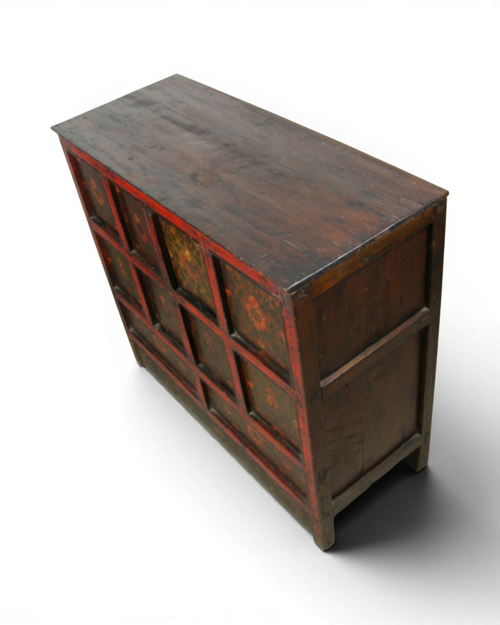 Antique Tibetan Painted Cupboard - Surround Living - 9