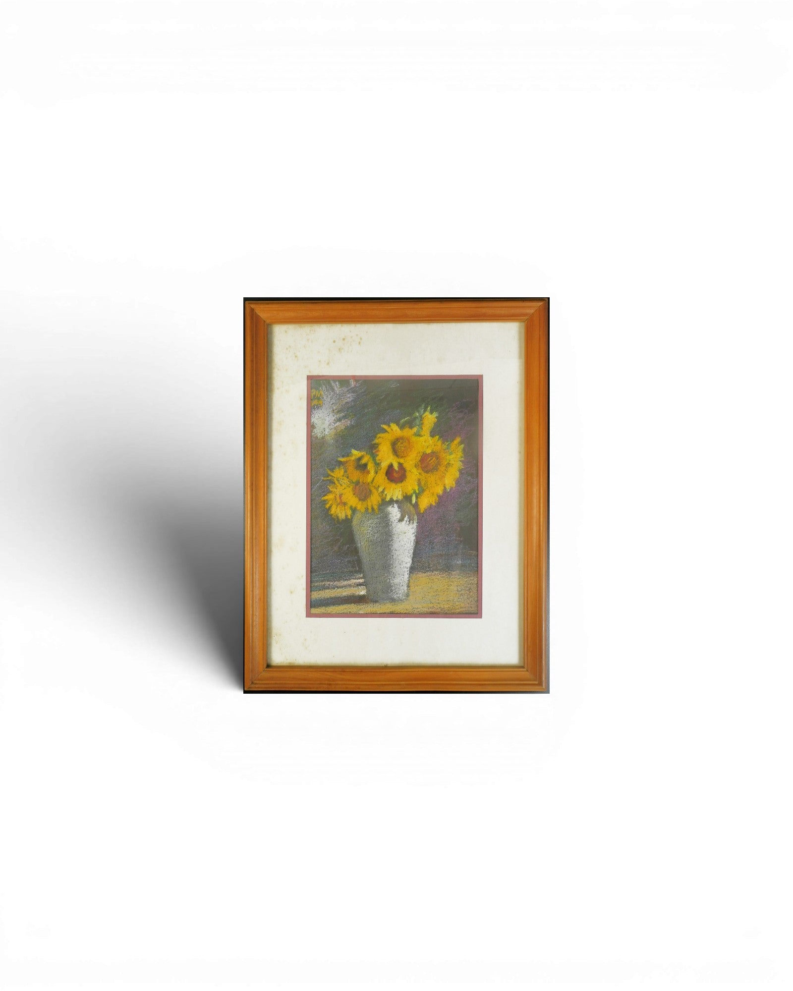 Sunflowers” Pastel Drawing by Win Pe Myint (24 x 35cm) - Surround Living - 1