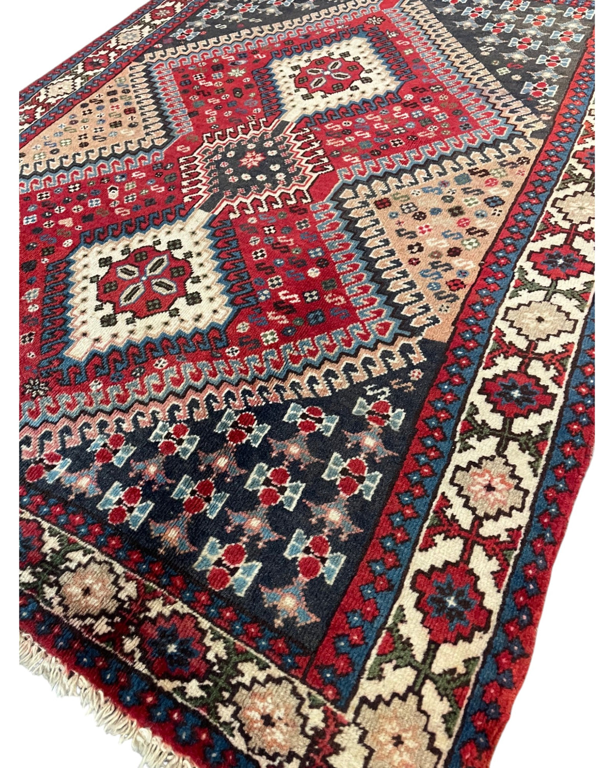 Vintage Persian Tribal Rug – Yalameh Design | 145 x 110cm