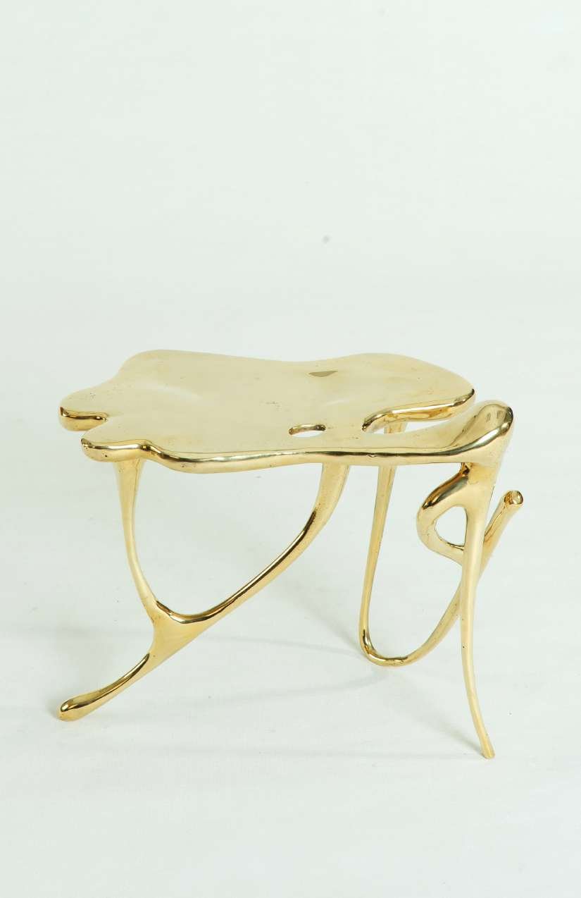 Side Table - Polished Brass - Surround Living - 2