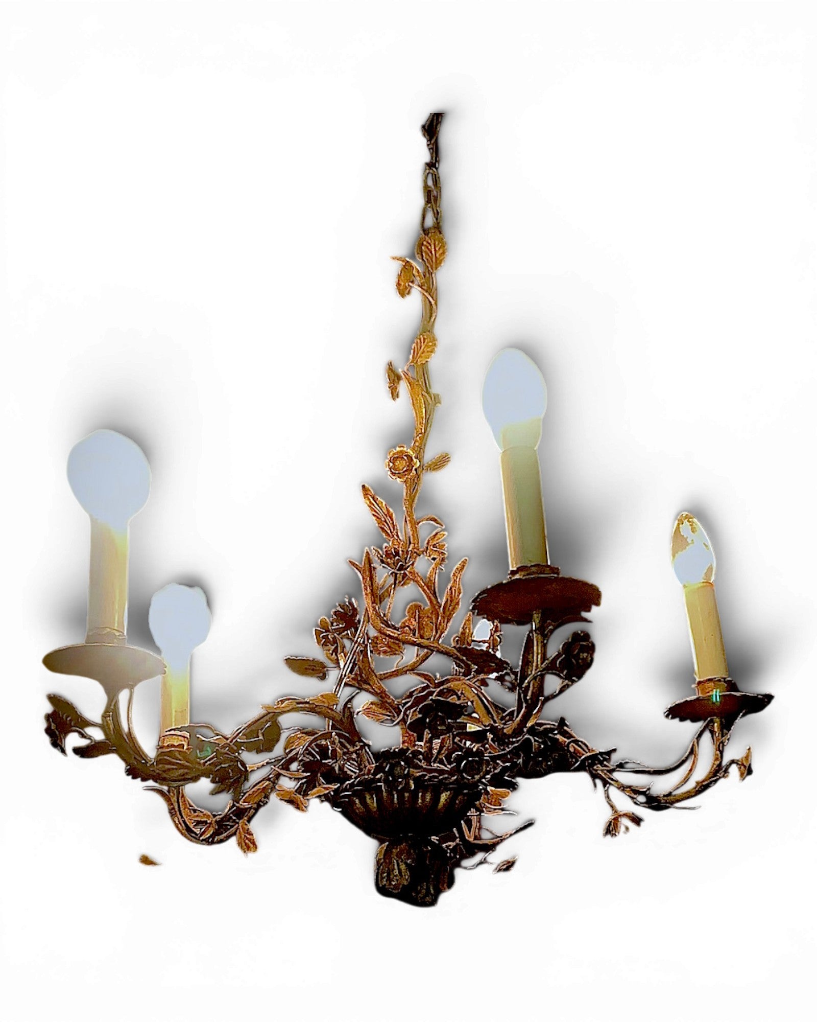 French Rococo Style Three-Light Wall Sconce