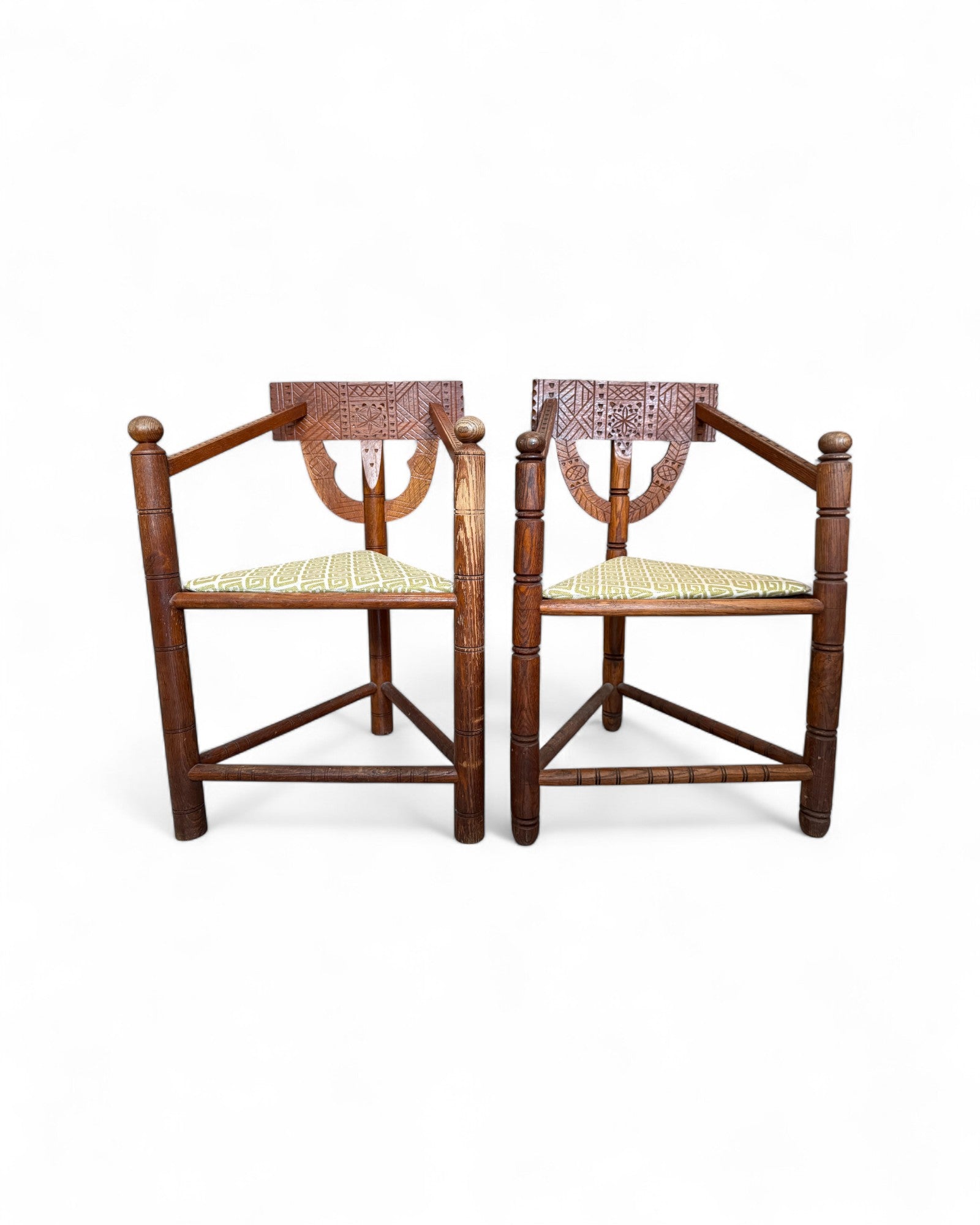 Primitive Swedish Folk Chairs - Set of 4