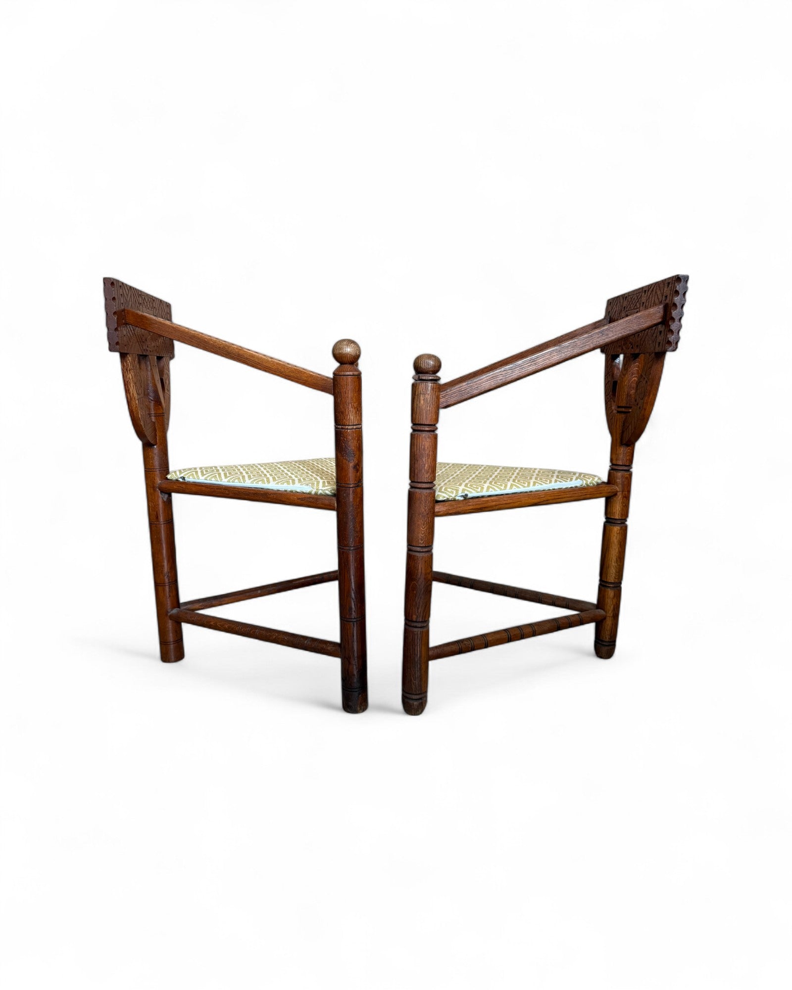 Primitive Swedish Folk Chairs - Set of 4