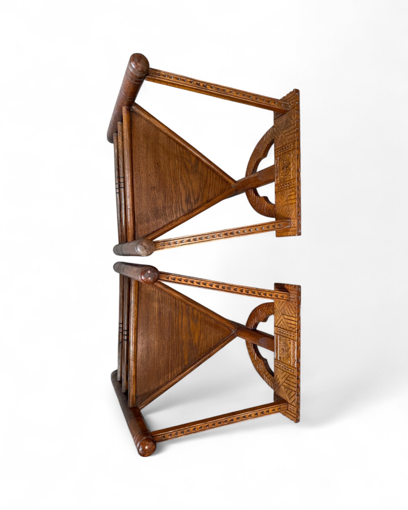 Primitive Swedish Folk Chairs - Set of 4