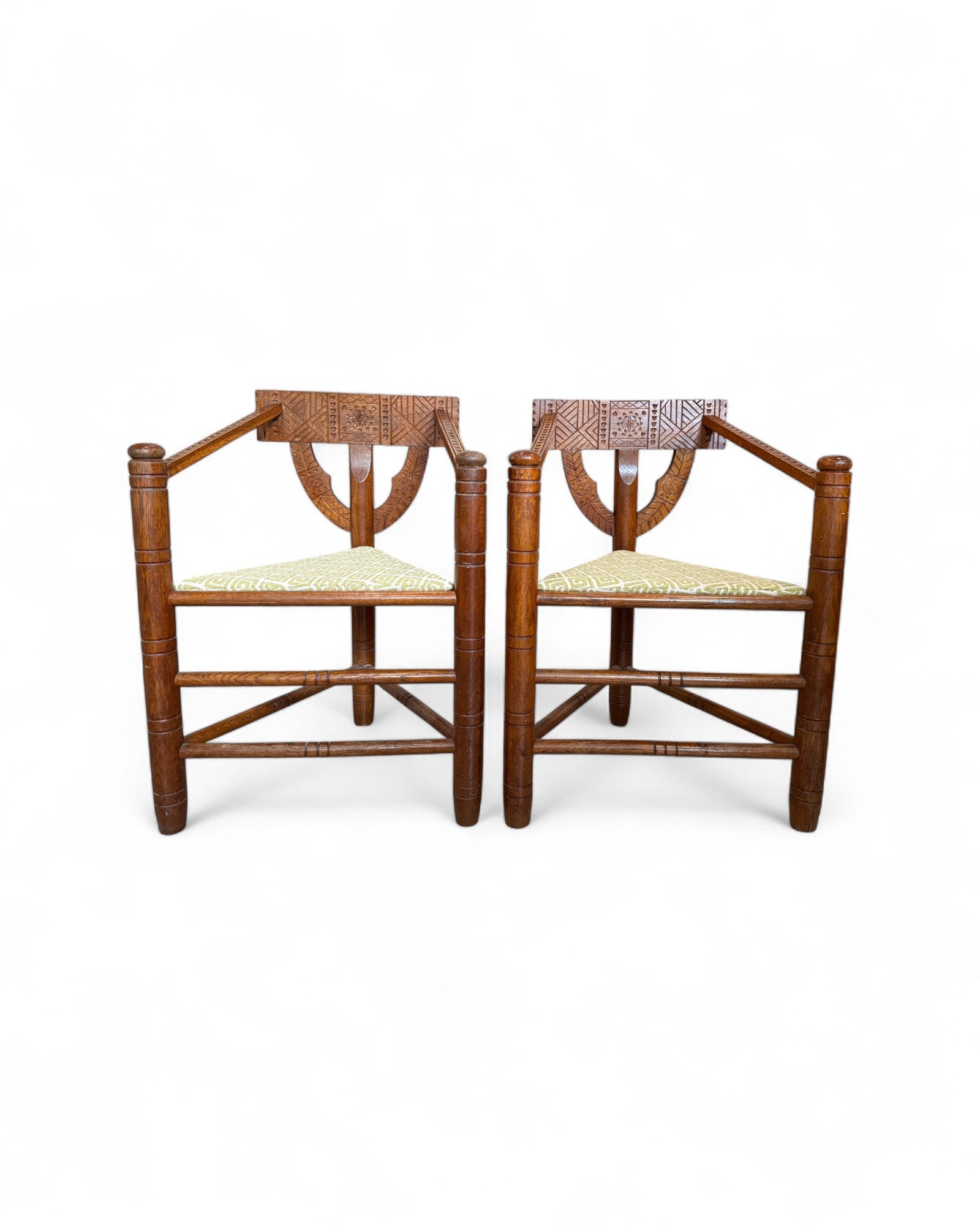 Primitive Swedish Folk Chairs - Set of 4