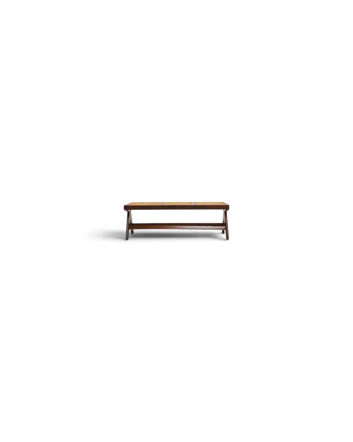 Pierre Jeanneret V-Leg Cane Bench
