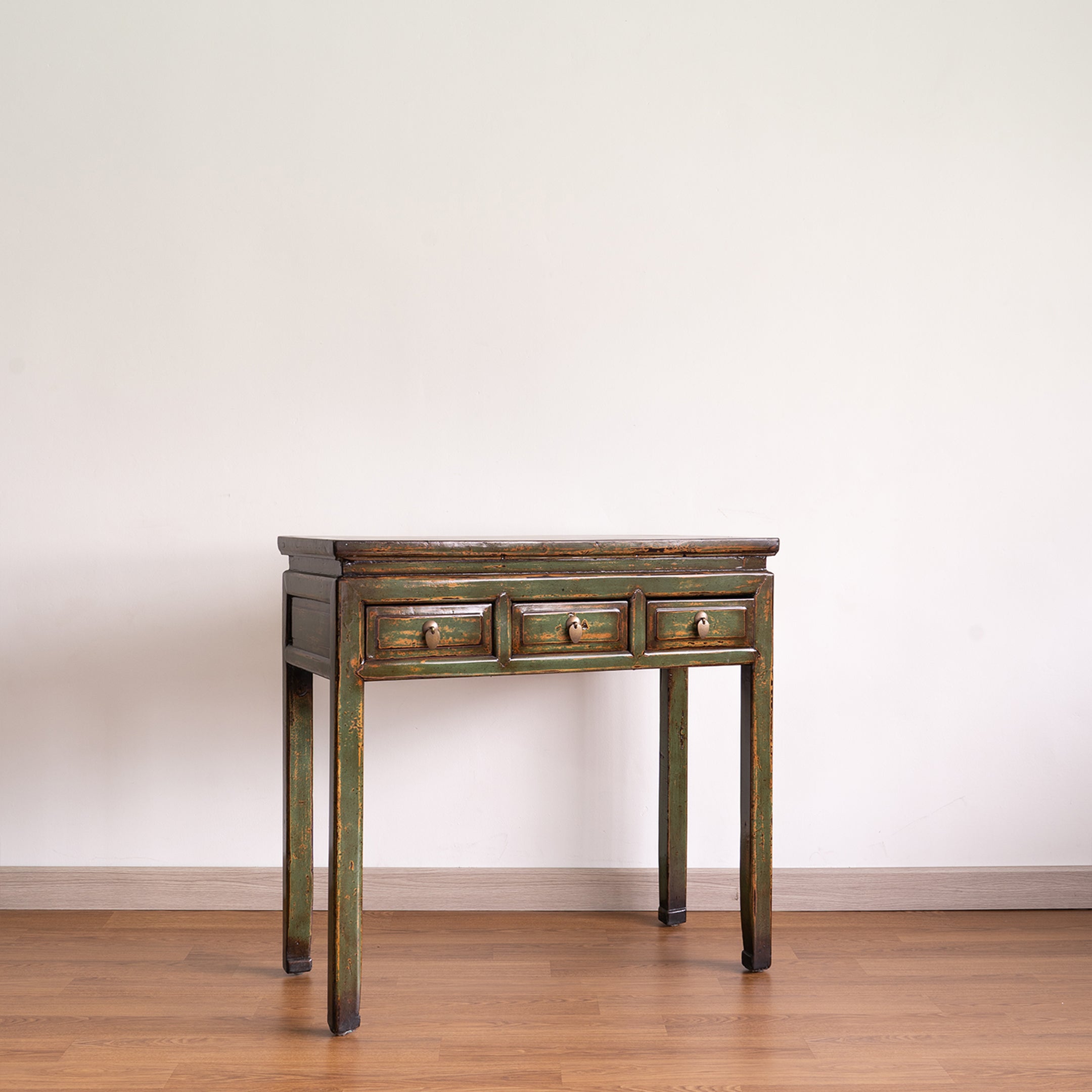 Chinese Antique Three Drawers Console Table