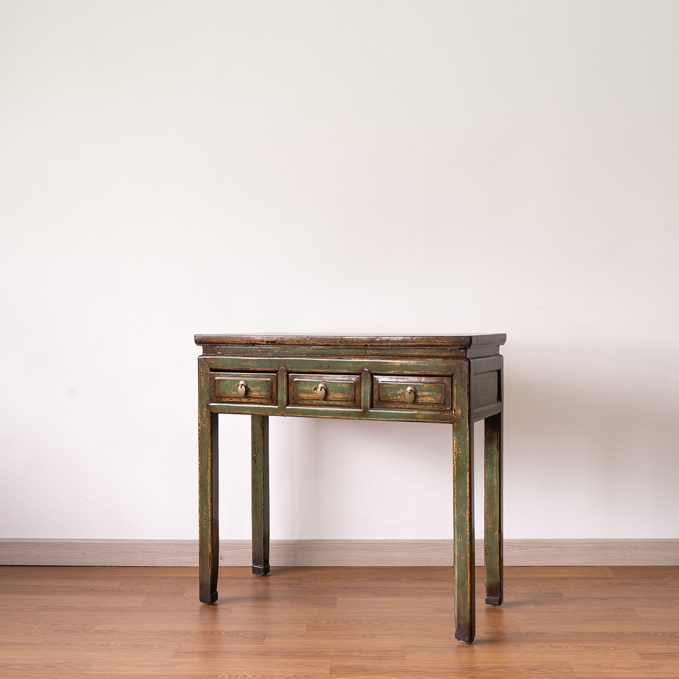 Chinese Antique Three Drawers Console Table