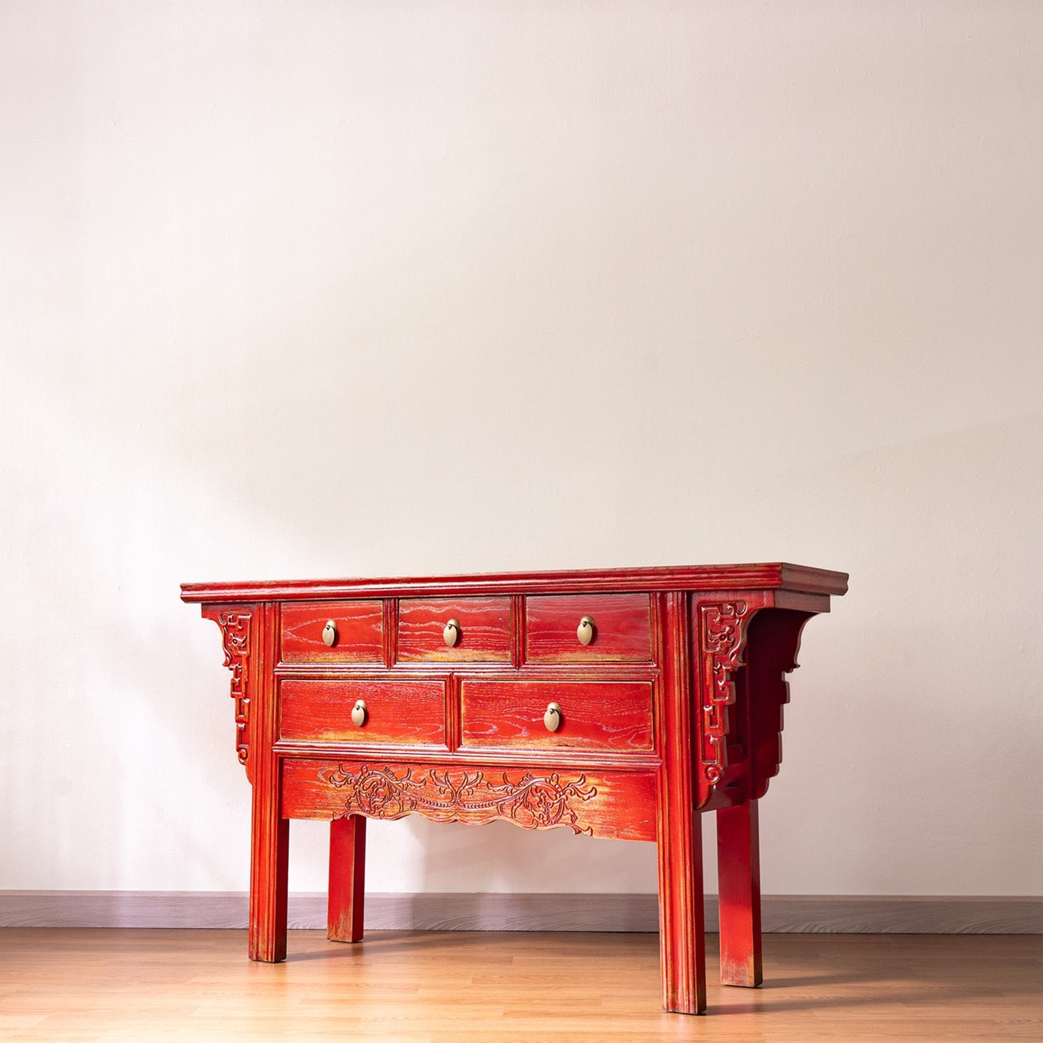 Chinese Heritage 5 - Drawer Desk - Surround Living - 8