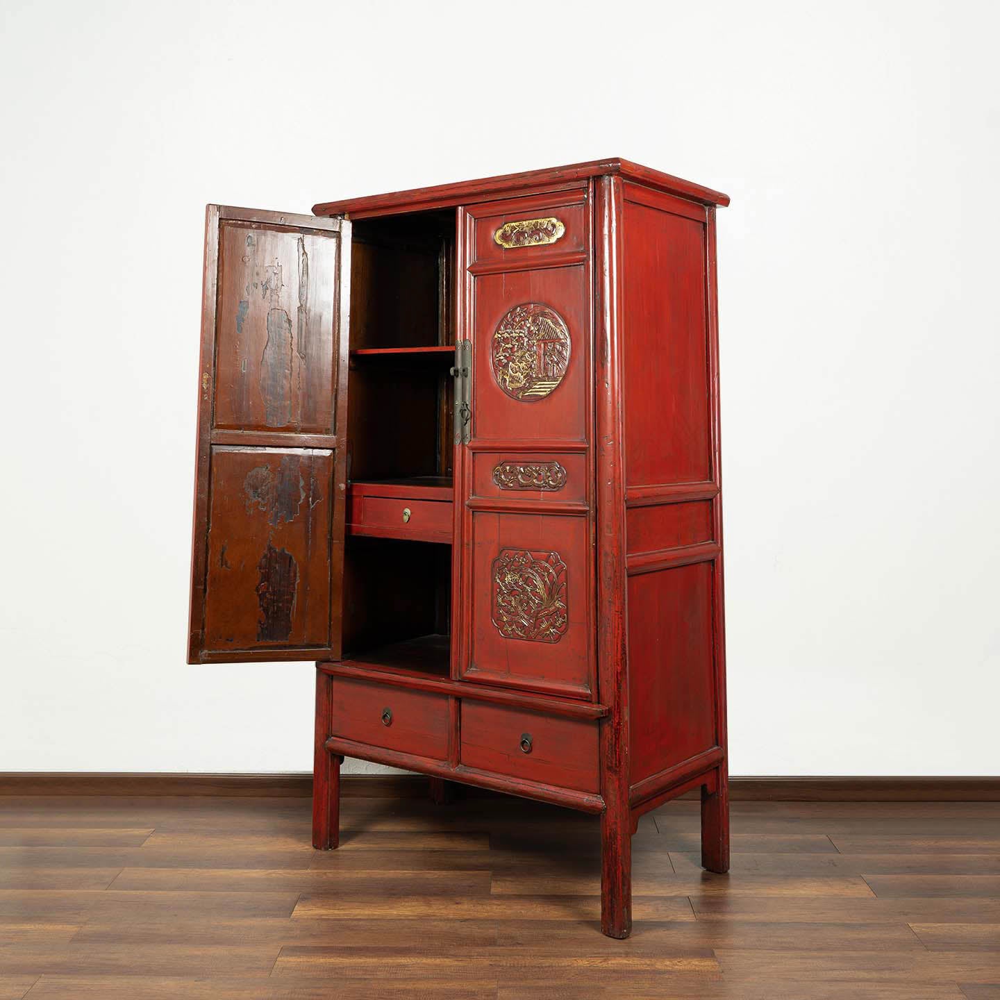Ornate Jiangxi Antique Storage Cabinet