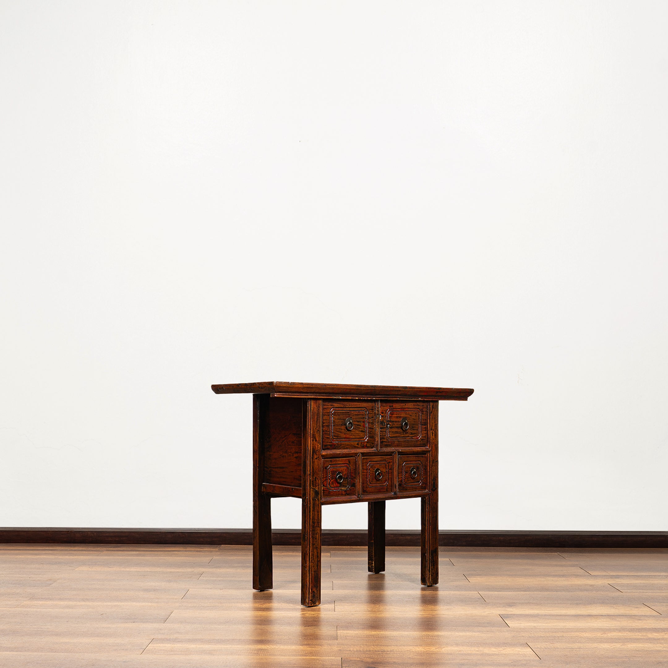 Antique Chinese Five Drawers Table