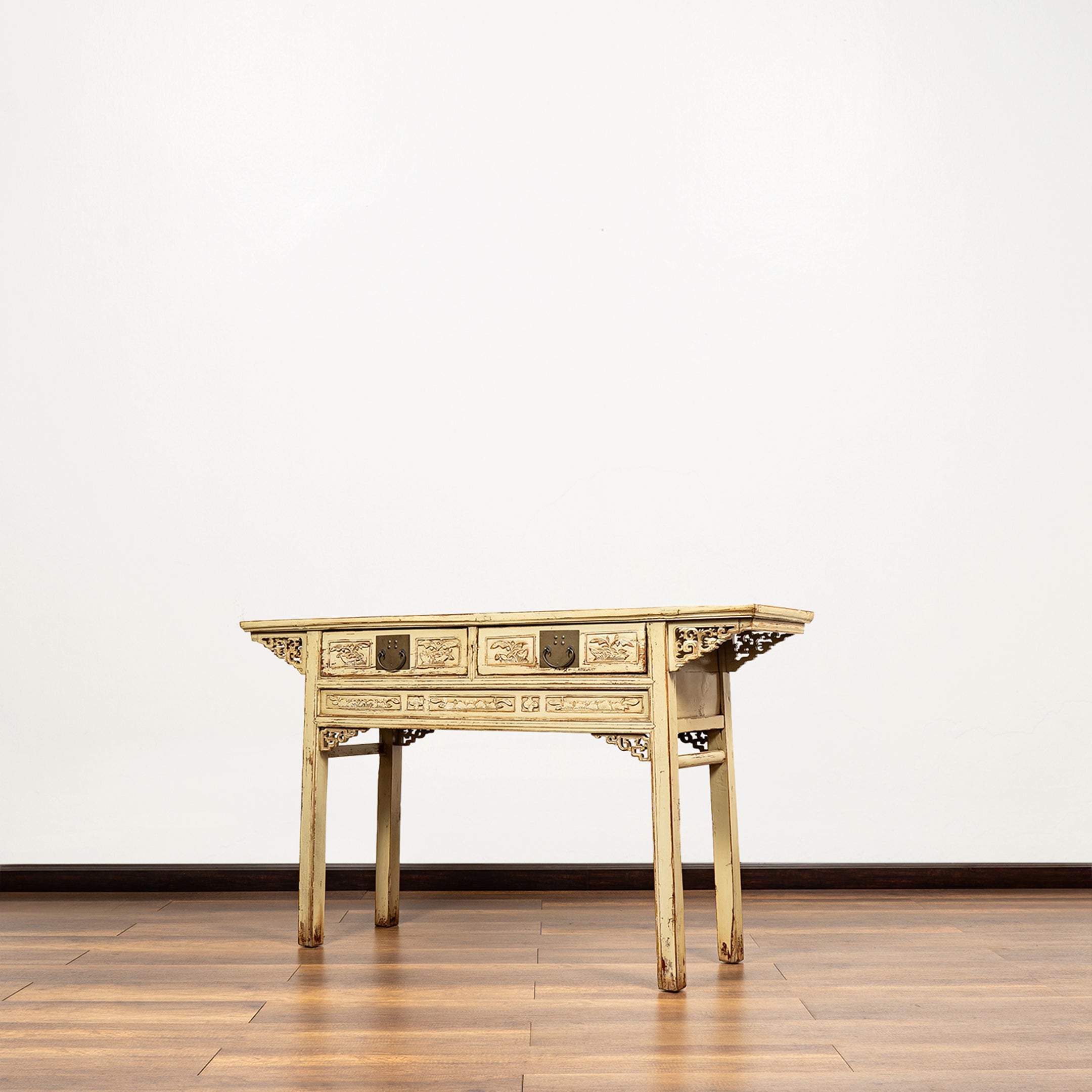 Chinese Antique Two Drawers Table