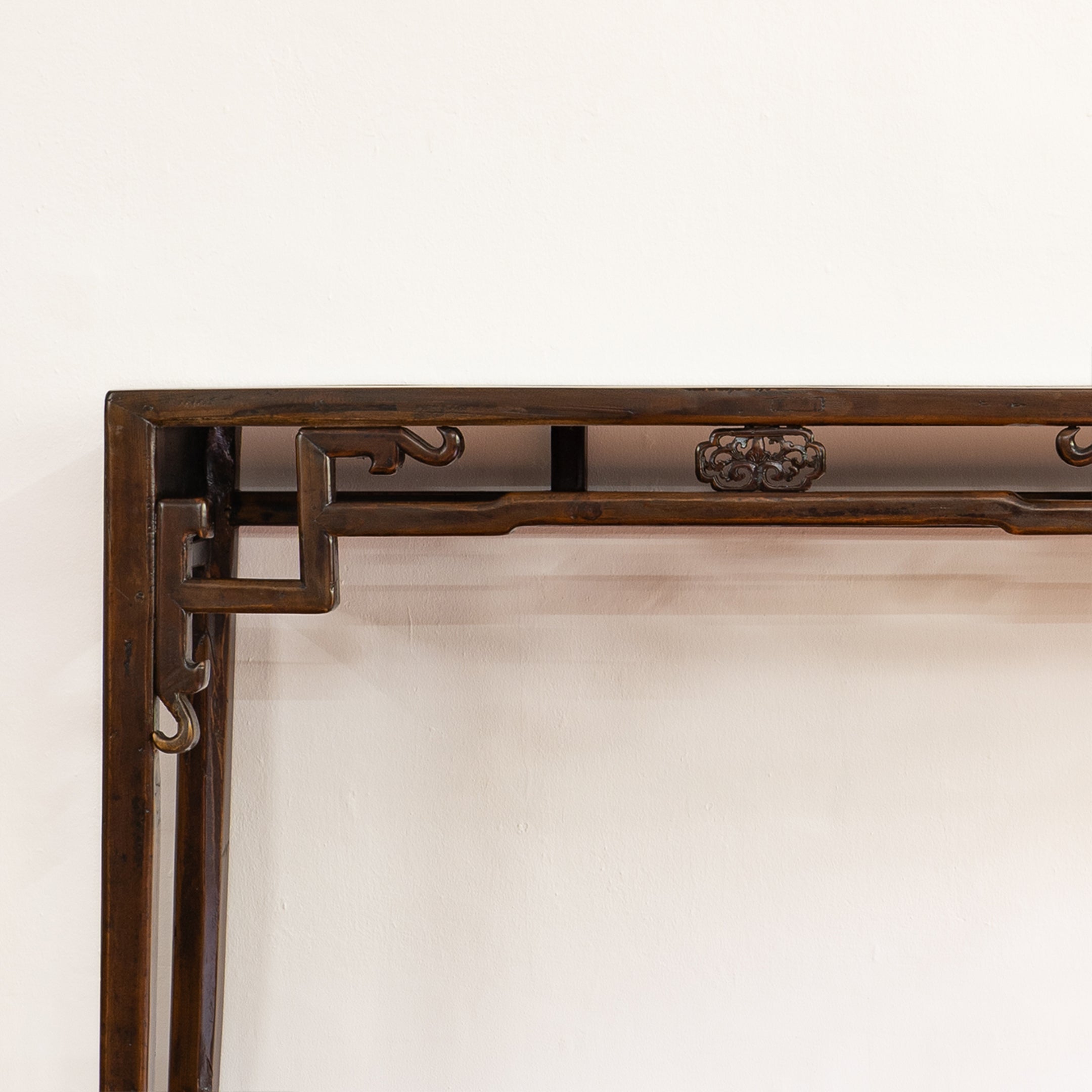 Antique Lotus Console Table