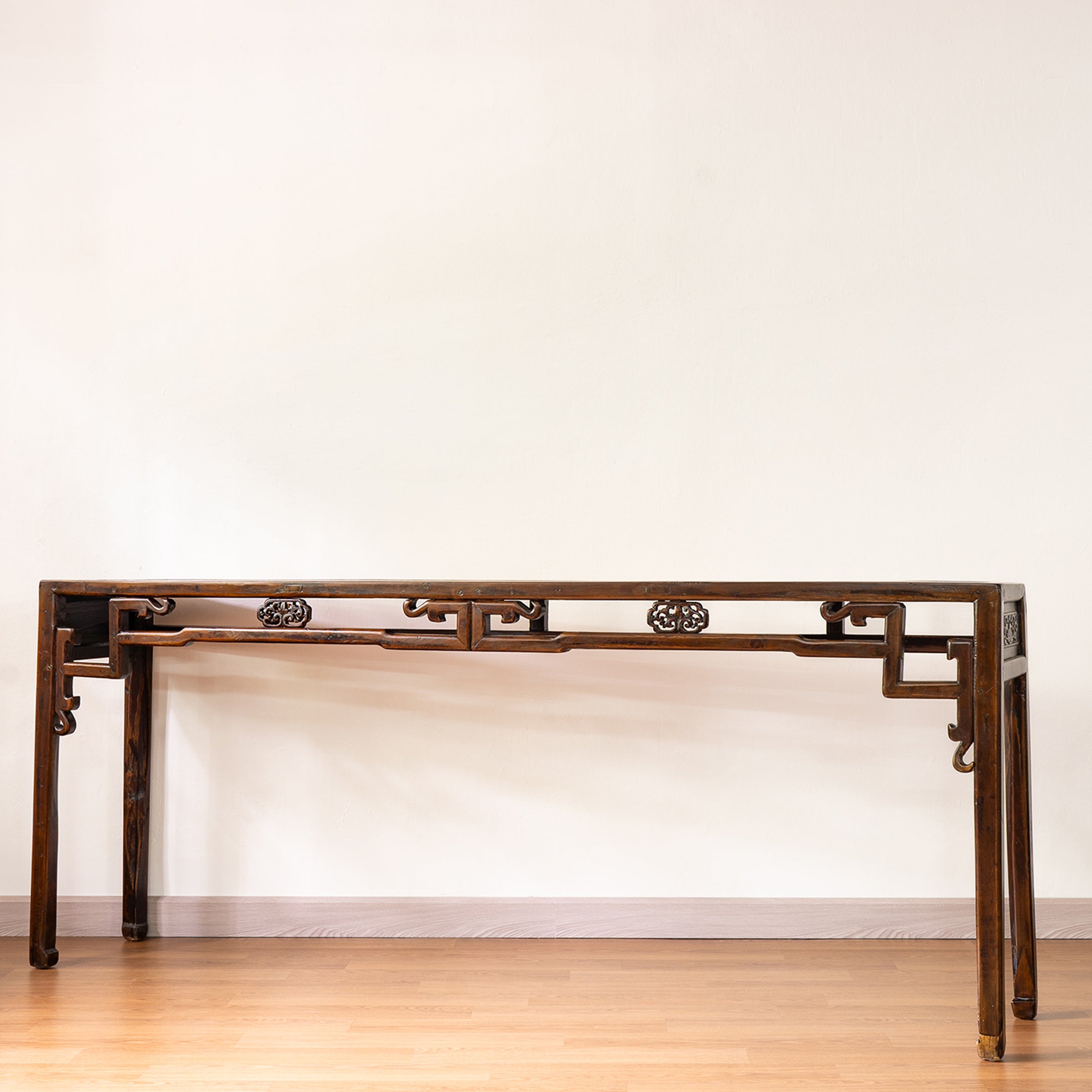 Antique Lotus Console Table