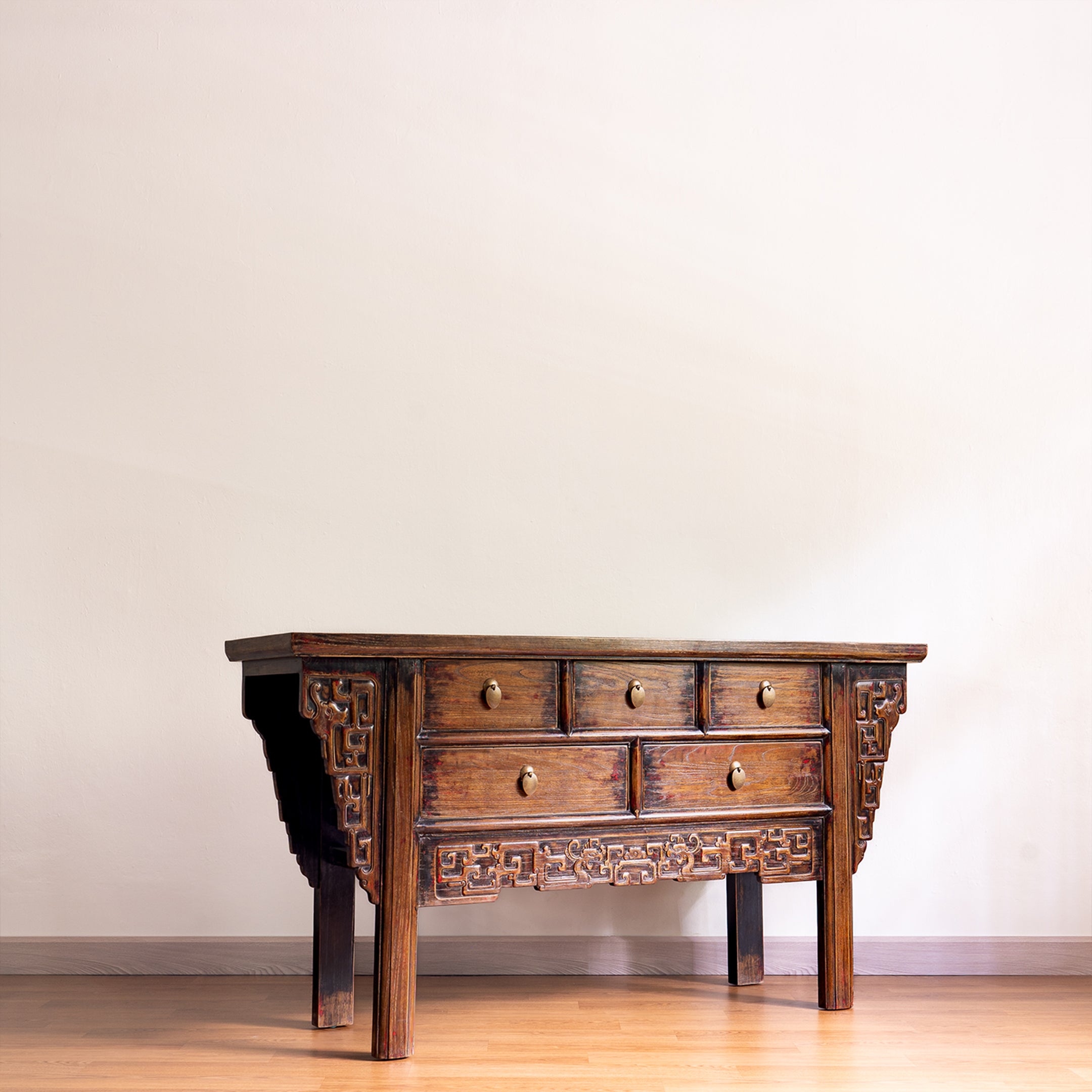 Chinese Heritage 5-Drawer Desk
