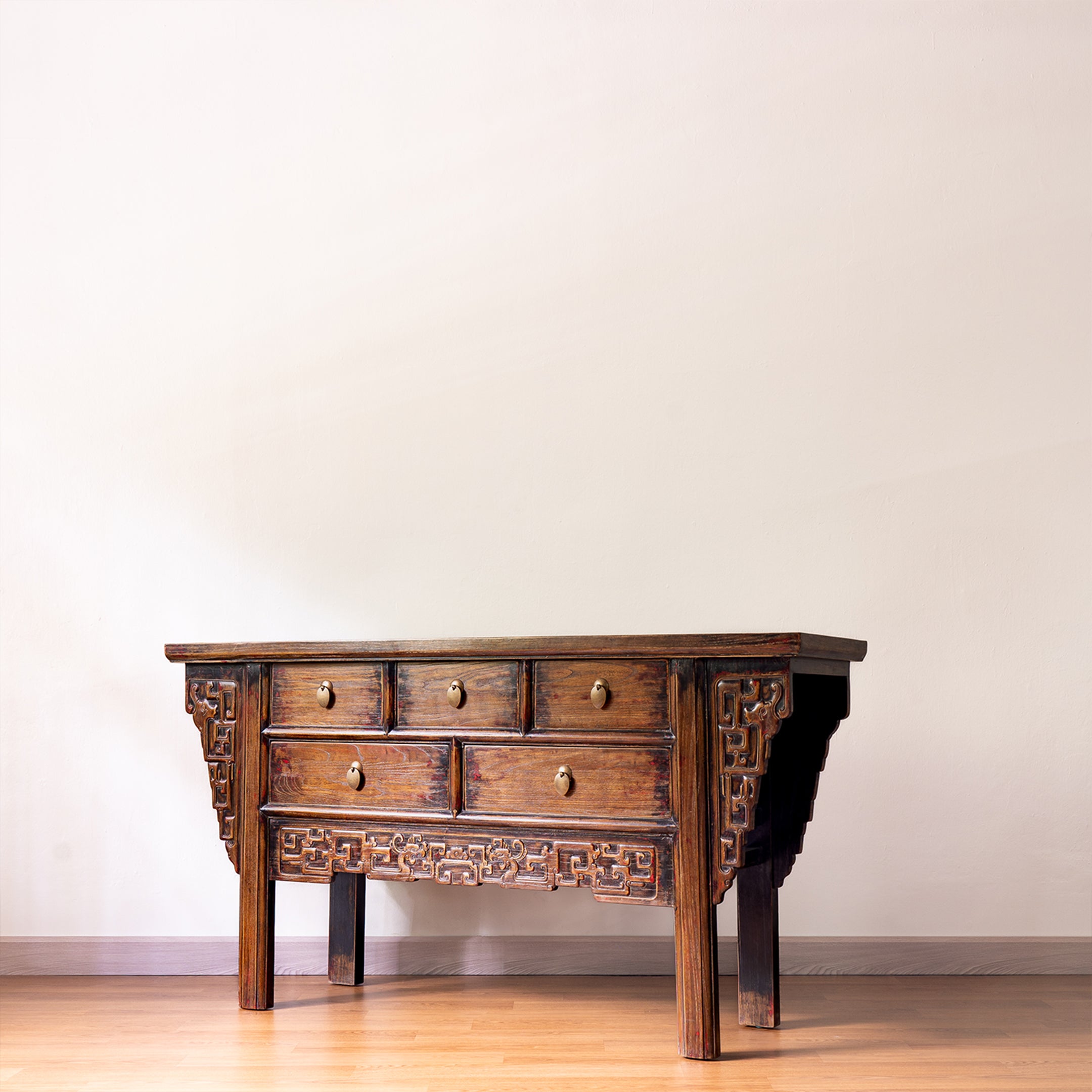 Chinese Heritage 5-Drawer Desk