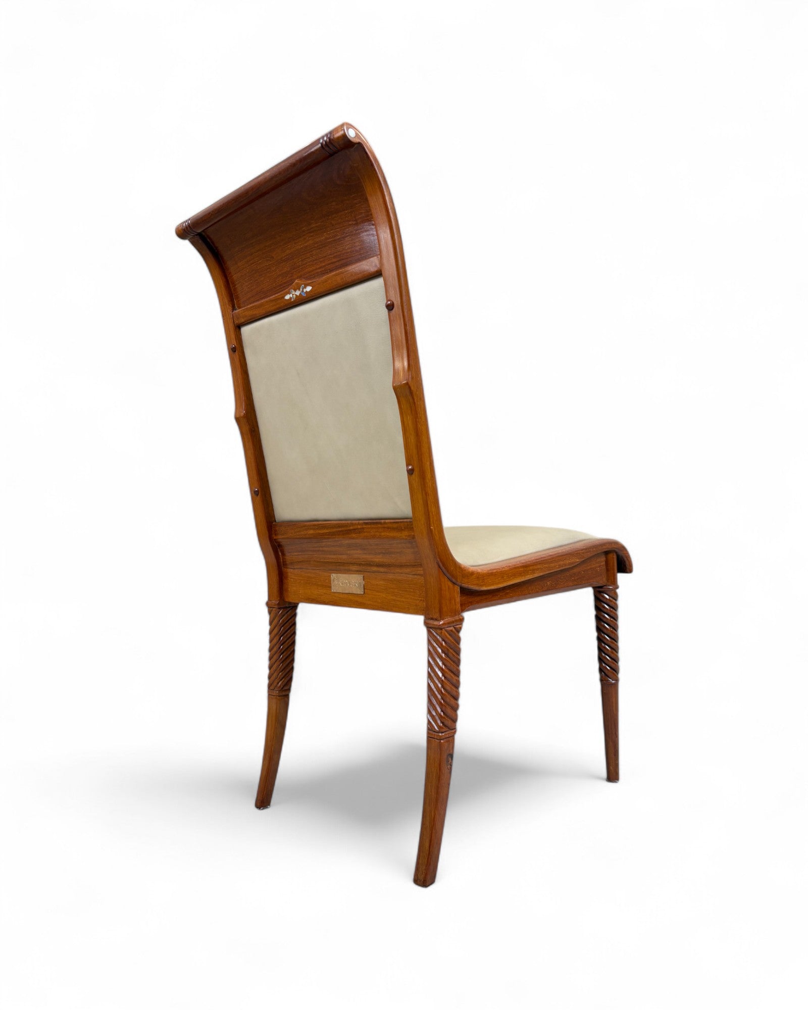 Rosewood Dining Table Set with Wild Pearl Inlay - Reproduction